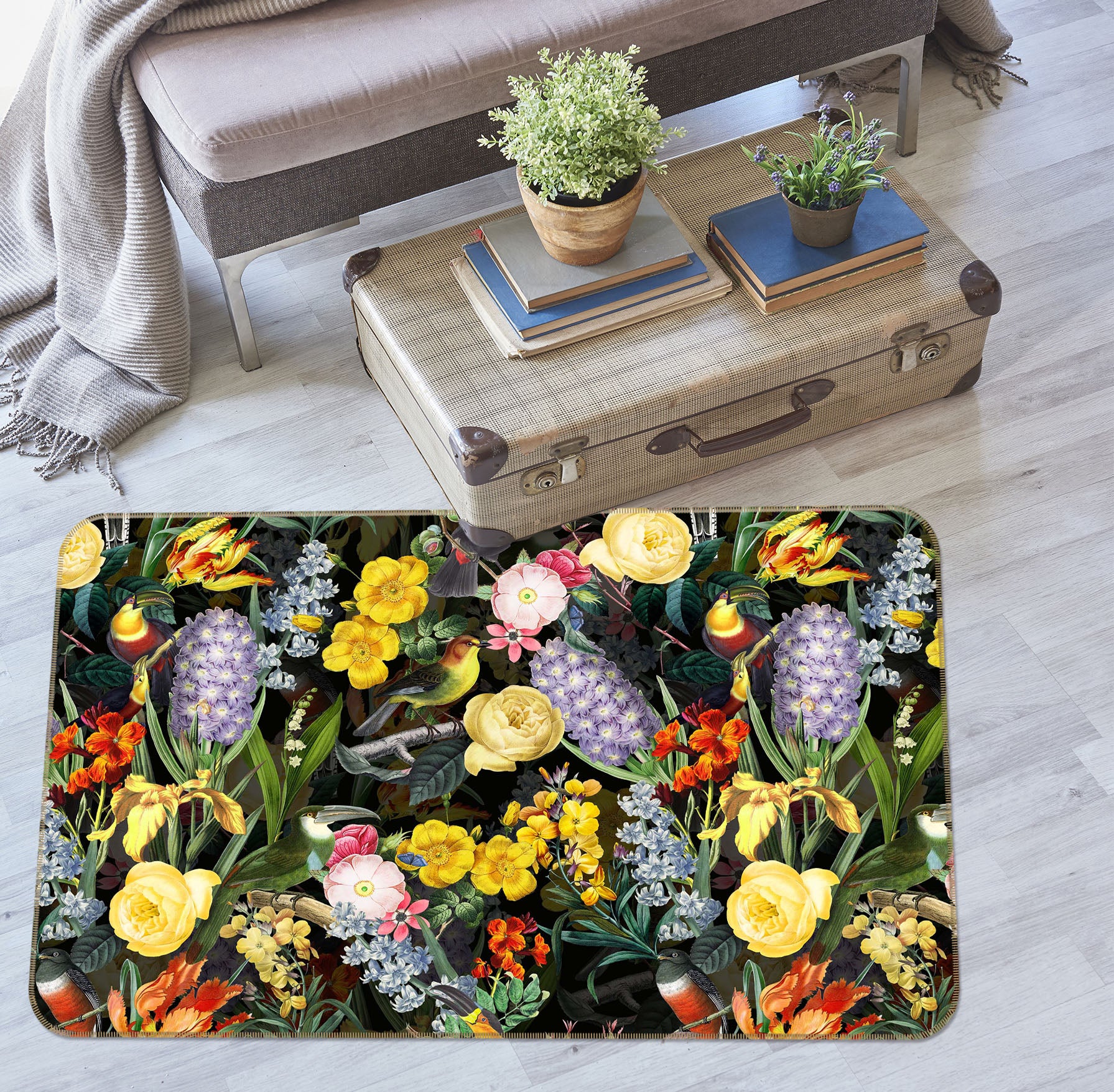 3D Summer Garden 163 Uta Naumann Rug Non Slip Rug Mat