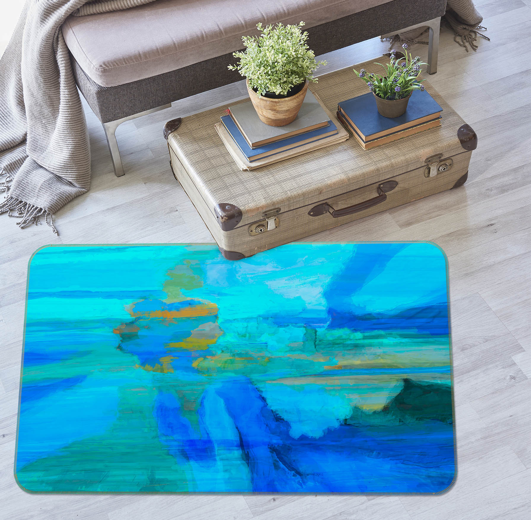 3D Blue Sea 1012 Michael Tienhaara Rug Non Slip Rug Mat