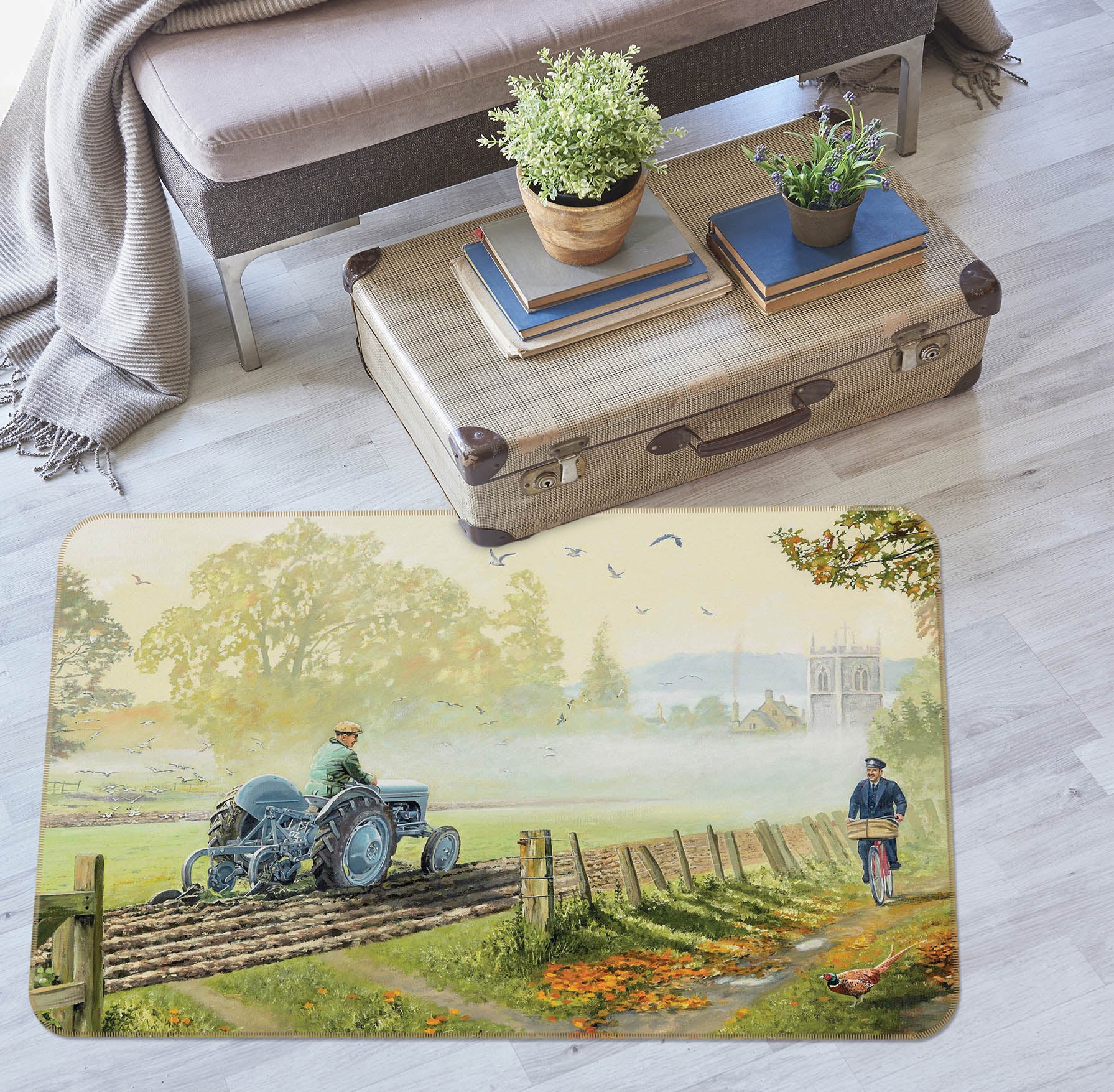 3D Early Birds 1073 Trevor Mitchell Rug Non Slip Rug Mat