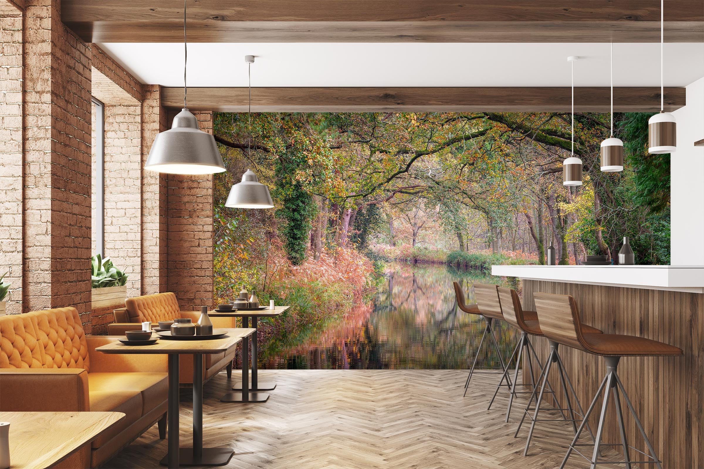 3D Branch River 6148 Assaf Frank Wall Mural Wall Murals