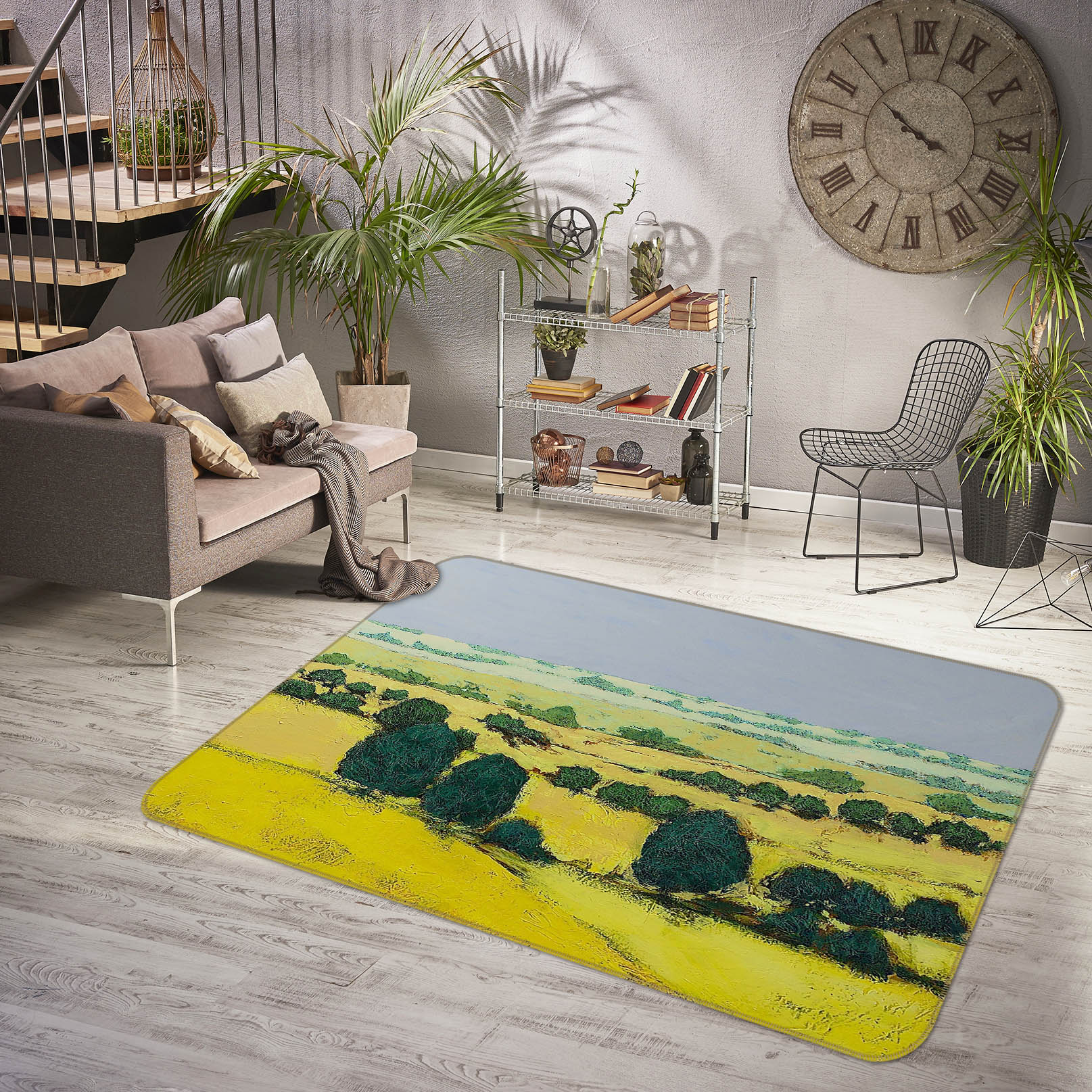 3D Next Hill 1006 Allan P. Friedlander Rug Non Slip Rug Mat