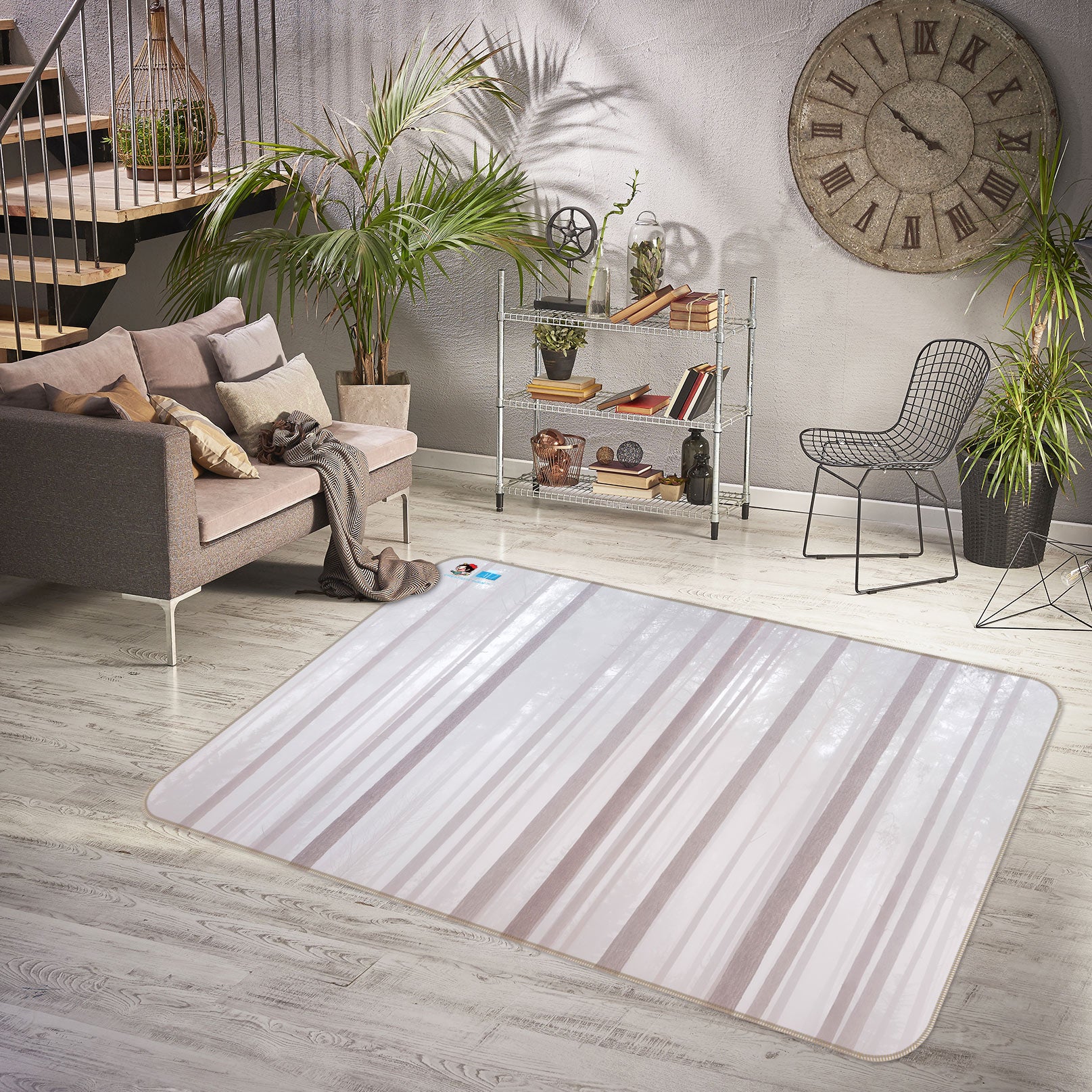 3D Misty Forest 6885 Assaf Frank Rug Non Slip Rug Mat