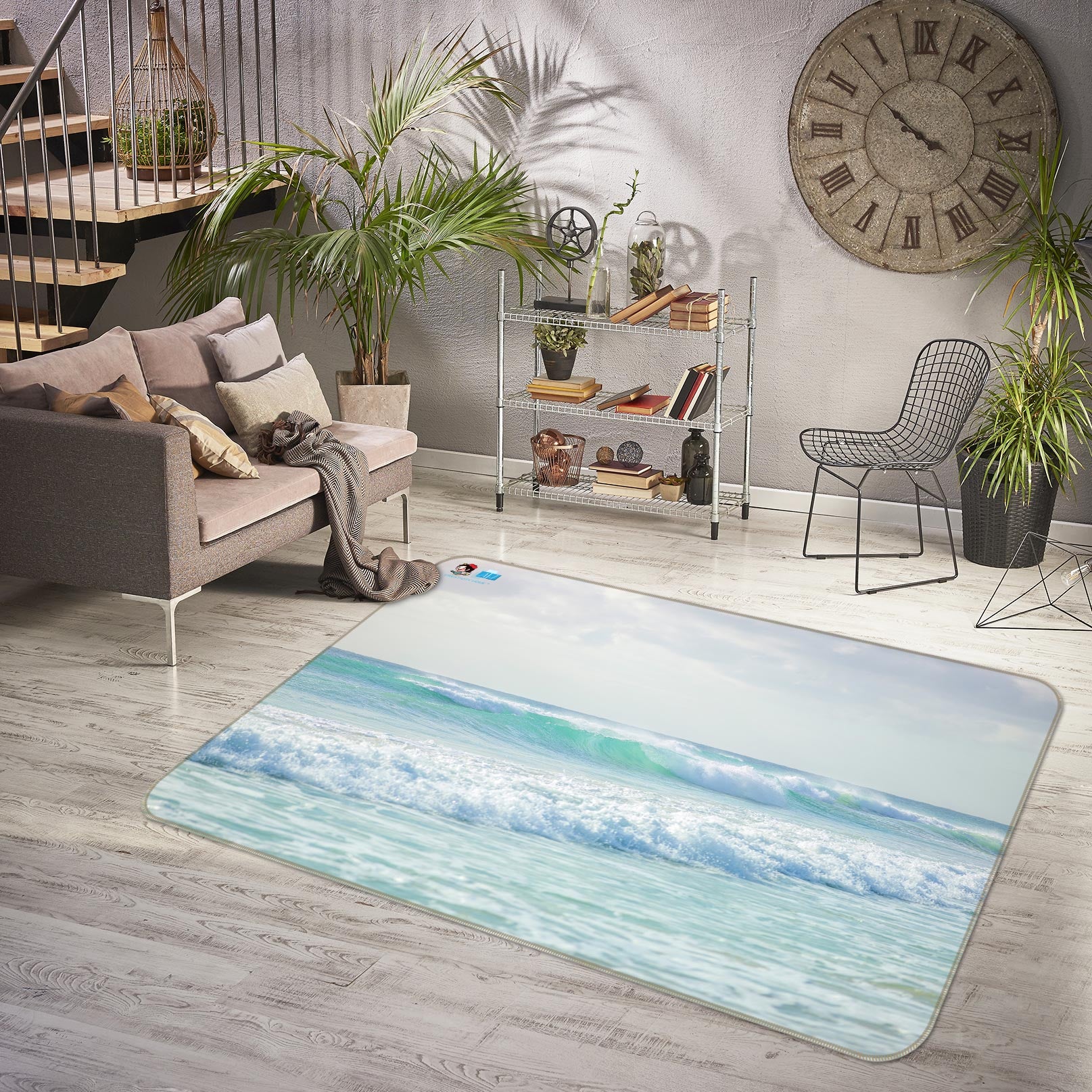 3D Beautiful Ocean 6837 Assaf Frank Rug Non Slip Rug Mat