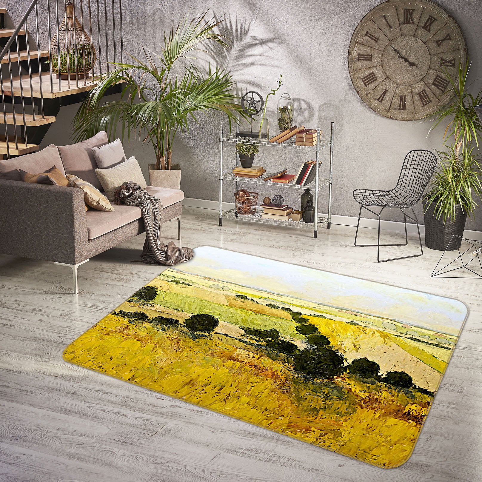 3D Summer End 1015 Allan P. Friedlander Rug Non Slip Rug Mat