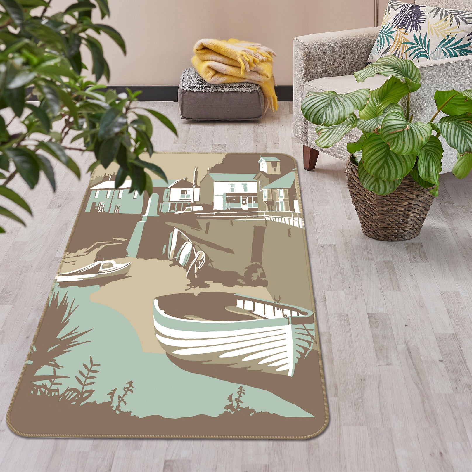 3D Mousehole 1123 Steve Read Rug Non Slip Rug Mat