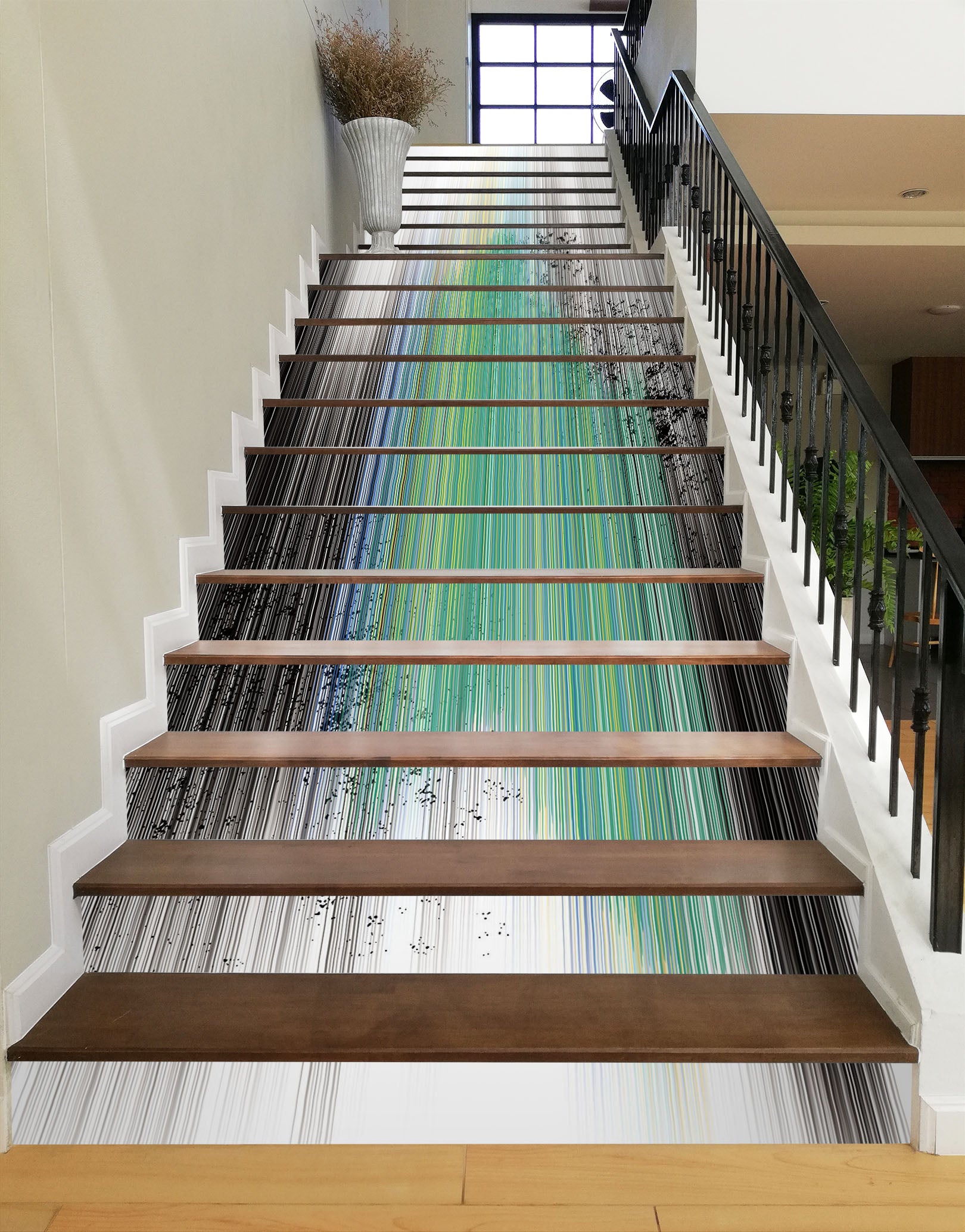 3D Color Gradient 598 Stair Risers