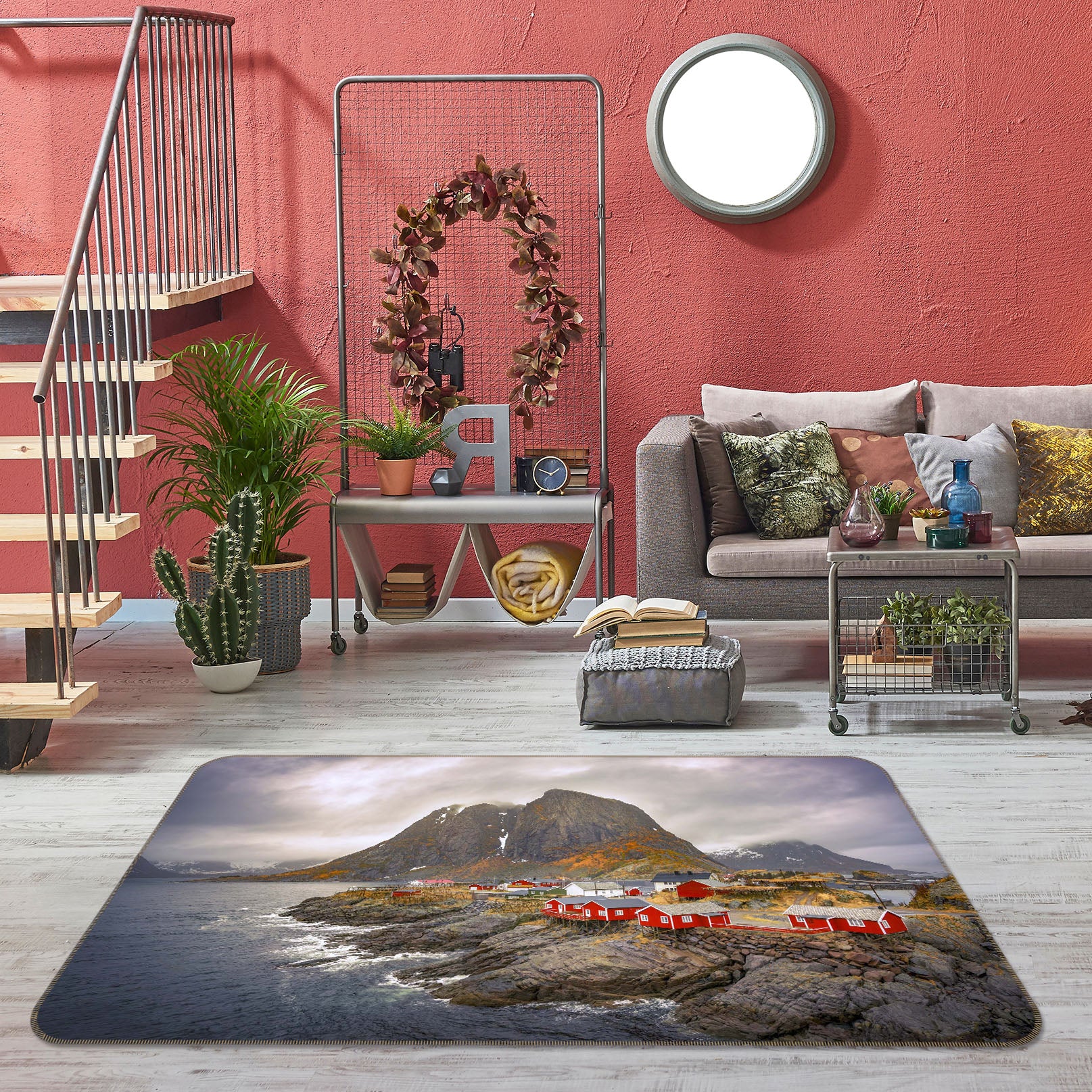 3D Landscape 1142 Marco Carmassi Rug Non Slip Rug Mat