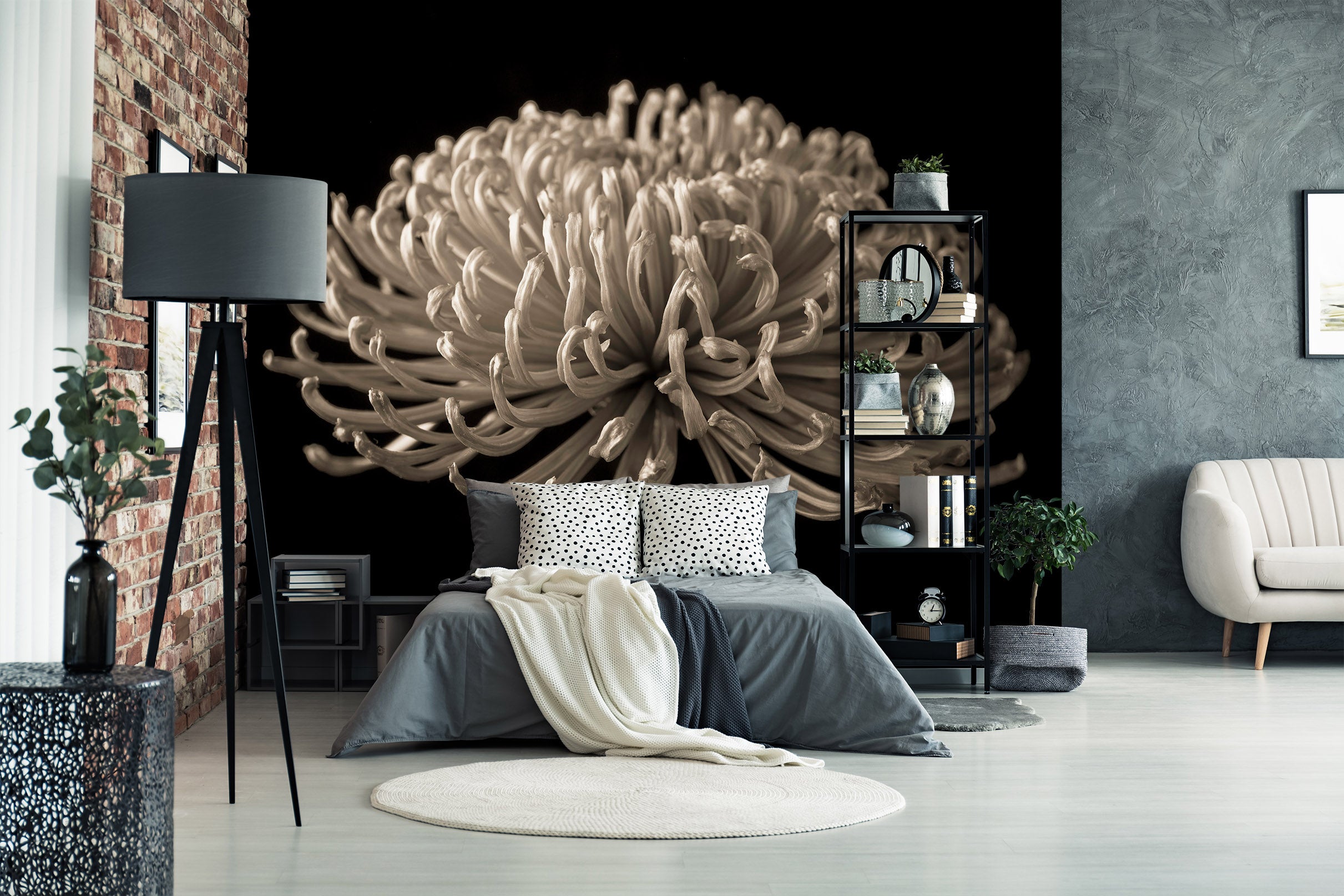 3D Chrysanthemum 6108 Assaf Frank Wall Mural Wall Murals