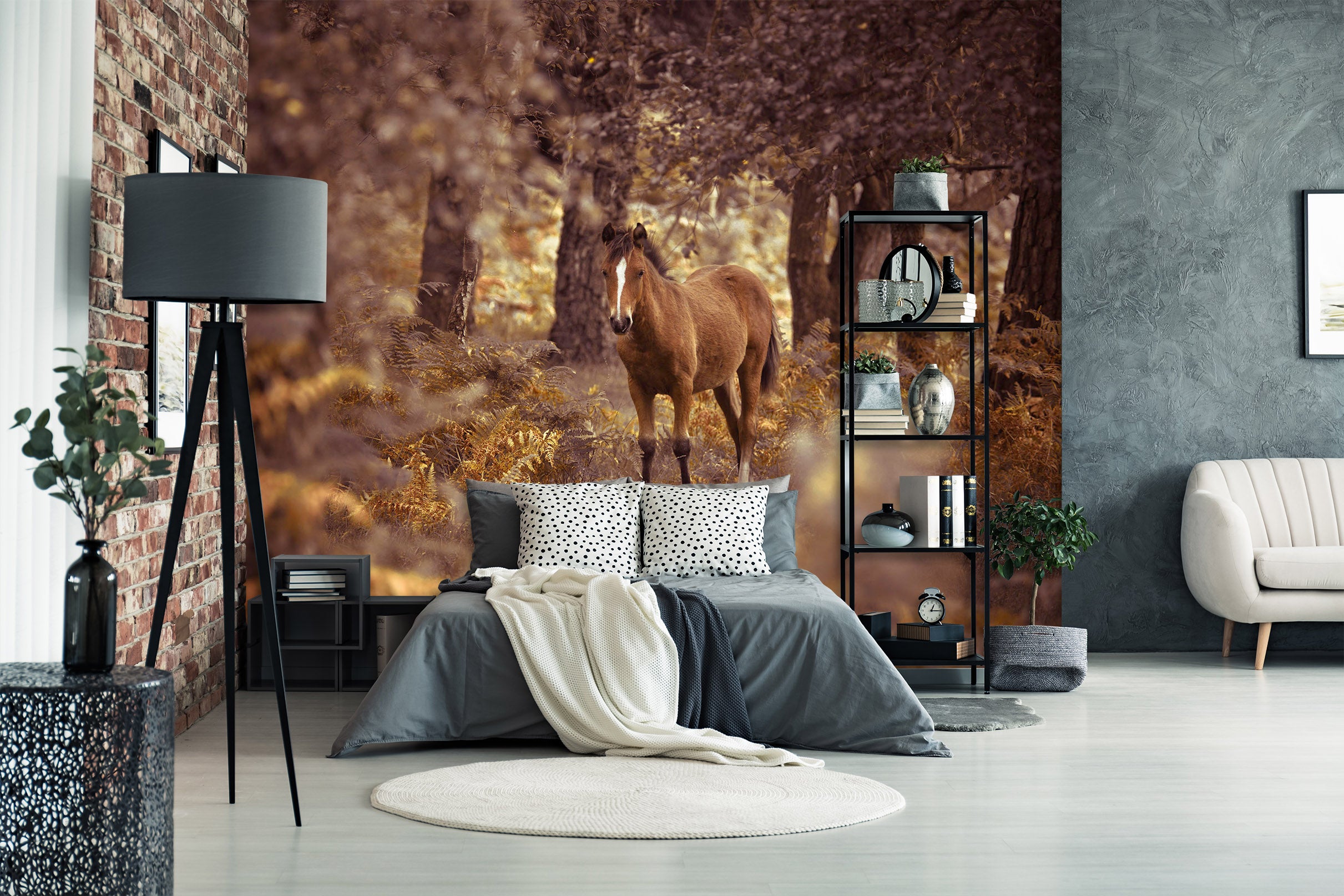 3D Mustang 1406 Assaf Frank Wall Mural Wall Murals