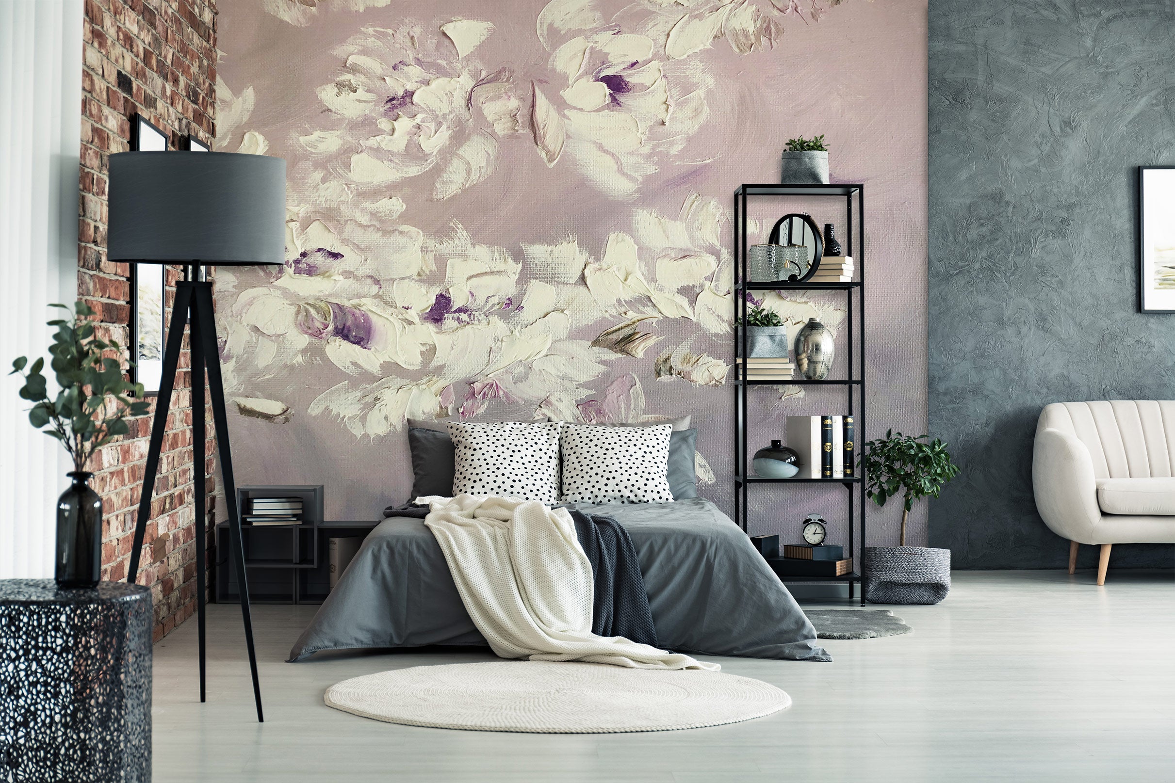 3D White Flower 147 Skromova Marina Wall Mural Wall Murals