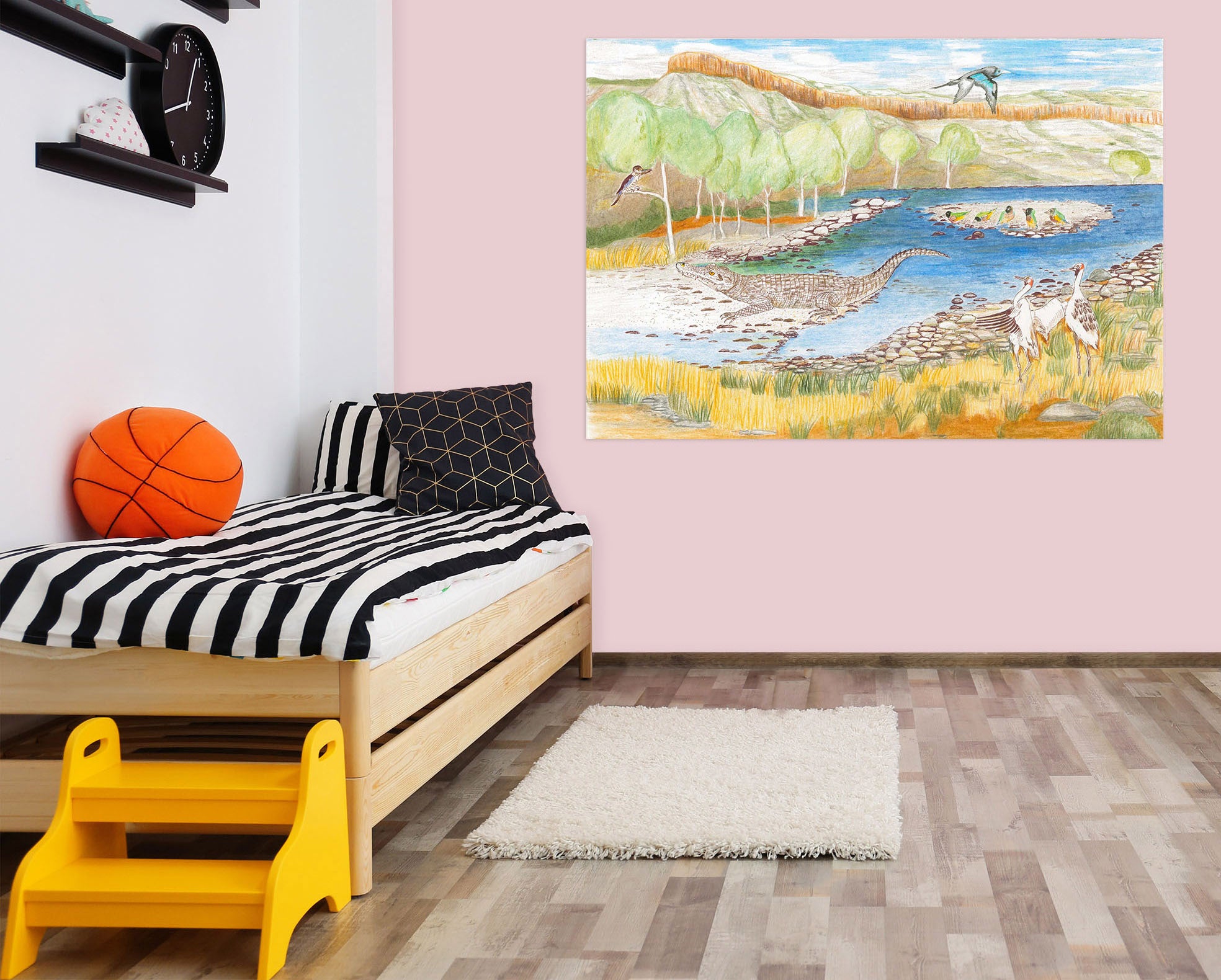 3D Valley River 022 Michael Sewell Wall Sticker