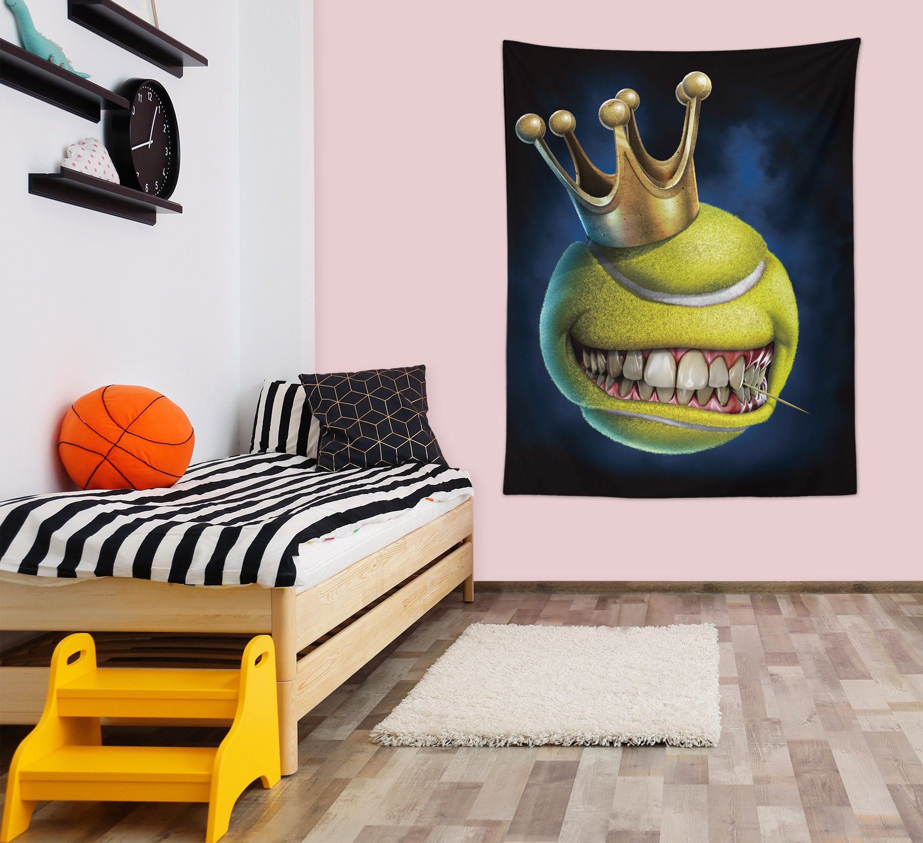 3D Crown Tennis 121151 Tom Wood Tapestry Hanging Cloth Hang