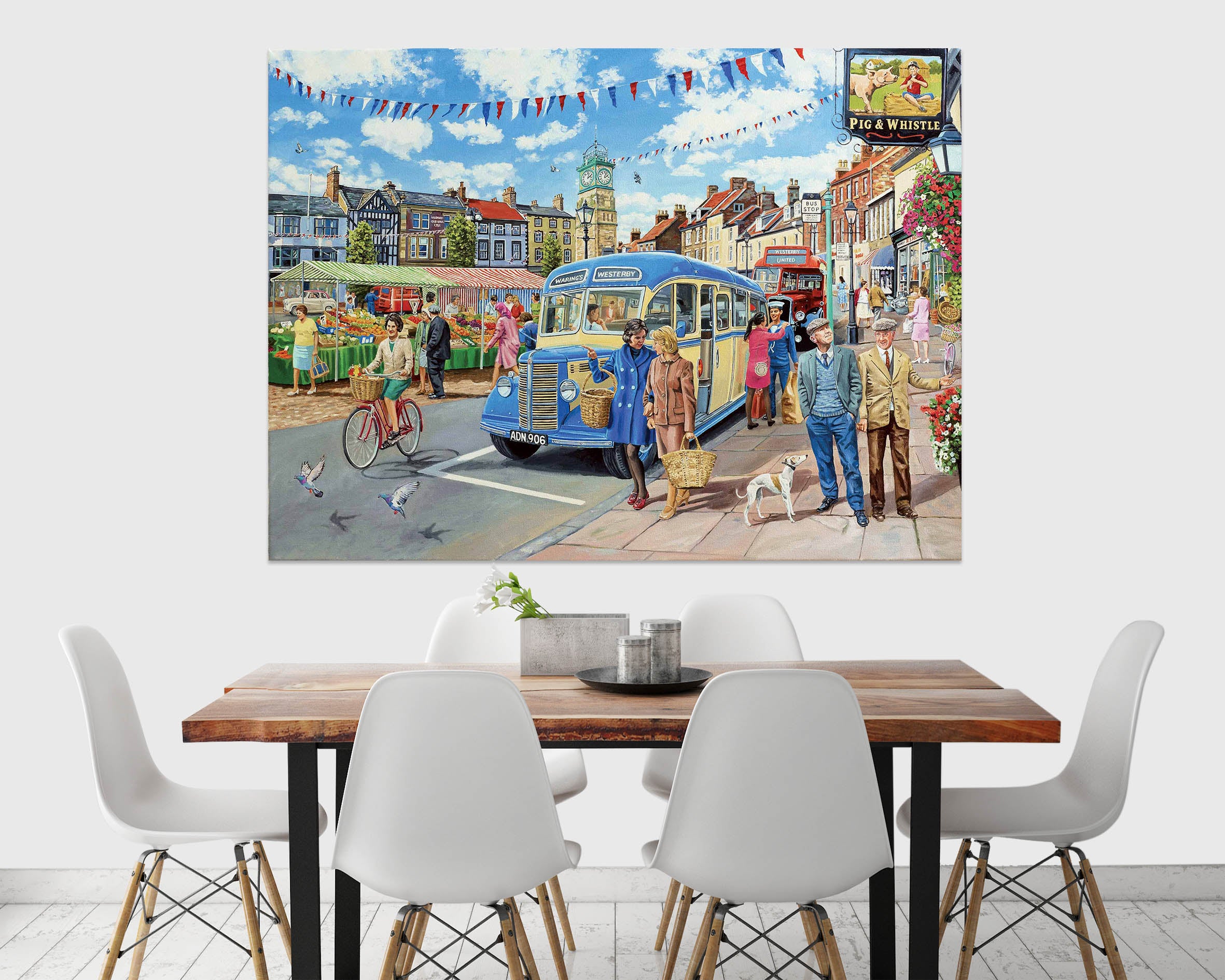 3D Country Bus Terminus 026 Trevor Mitchell Wall Sticker