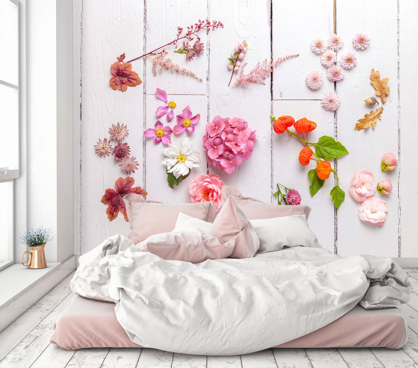 3D Pink Petals 6116 Assaf Frank Wall Mural Wall Murals