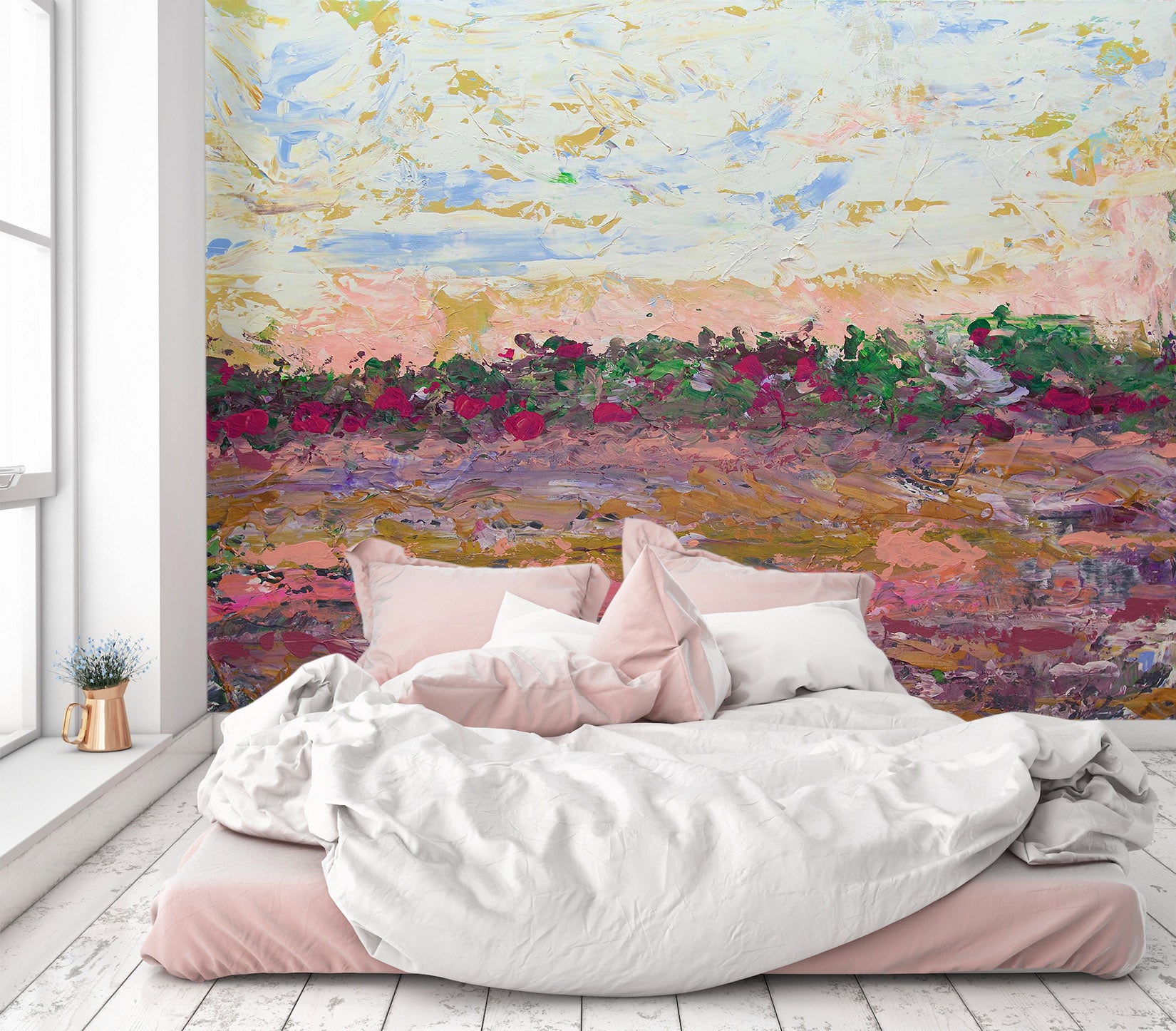 3D Floral 118 Allan P. Friedlander Wall Mural Wall Murals