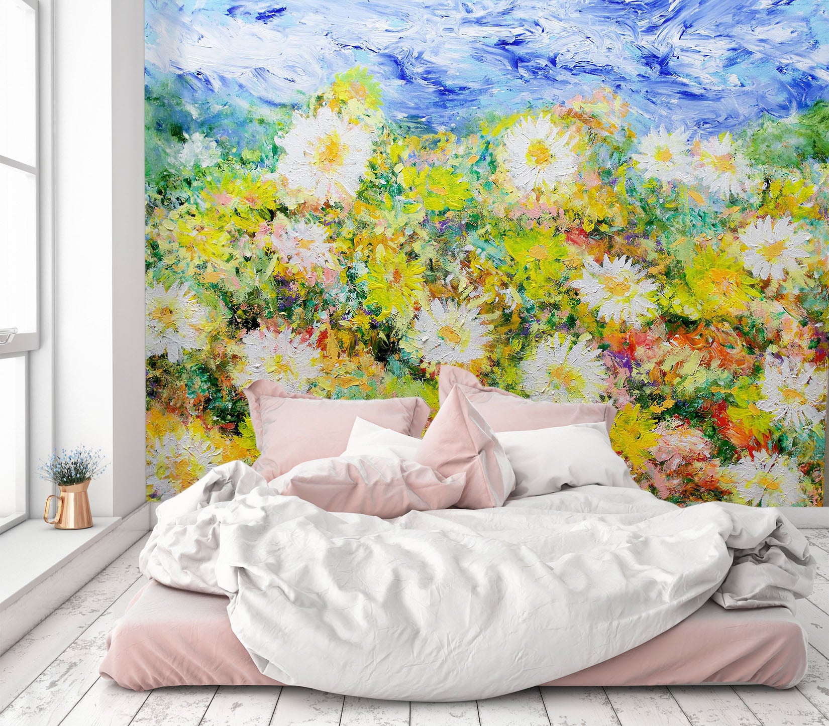 3D Summer Chrysanthemum 117 Allan P. Friedlander Wall Mural Wall Murals