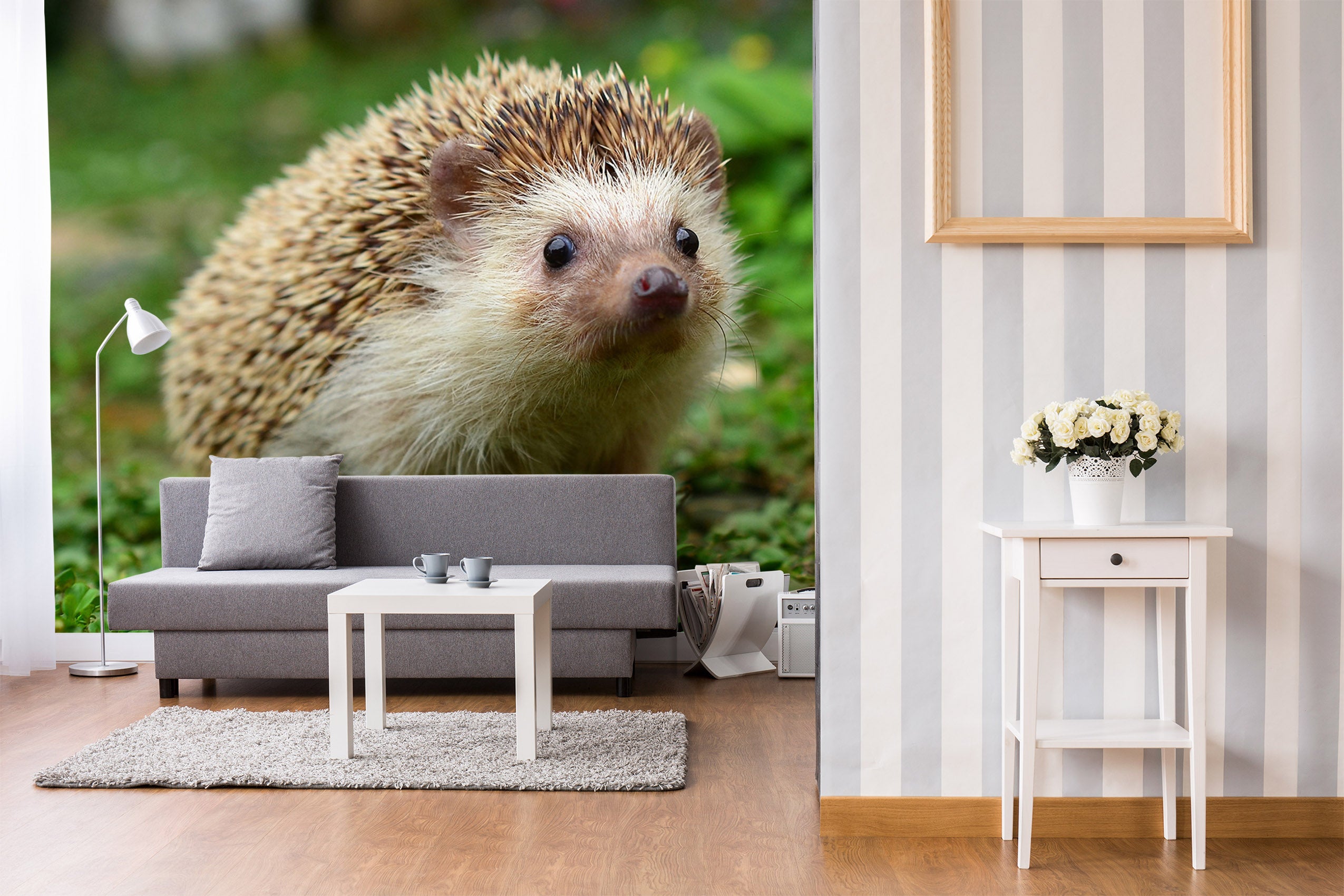 3D Cute Hedgehog 185 Wall Murals