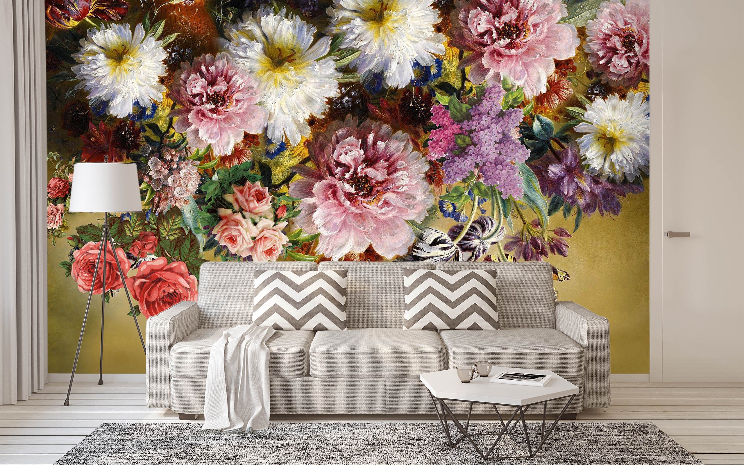 3D Hand Drawn Rose 1404 Wall Murals