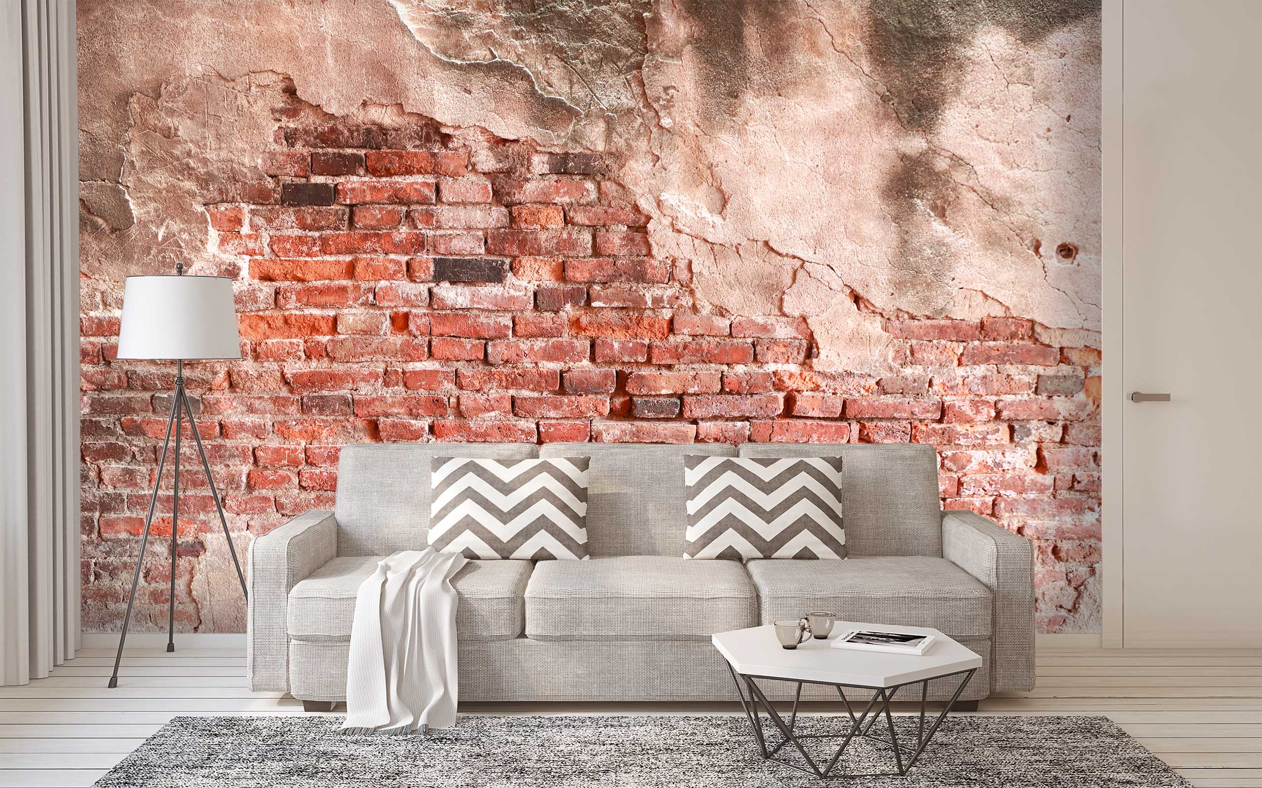 3D Red Brick Wall 45 Wall Murals