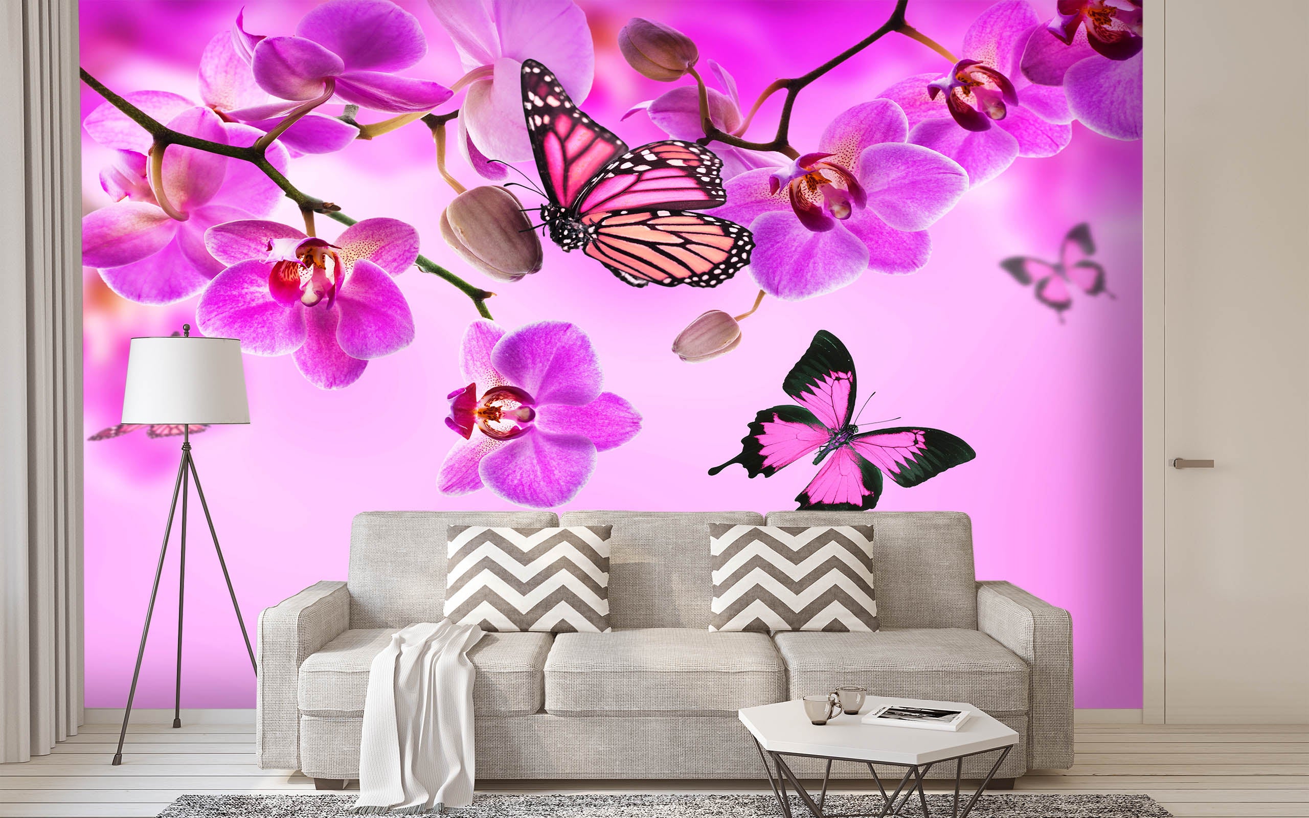 3D Red Butterfly 397 Wall Murals