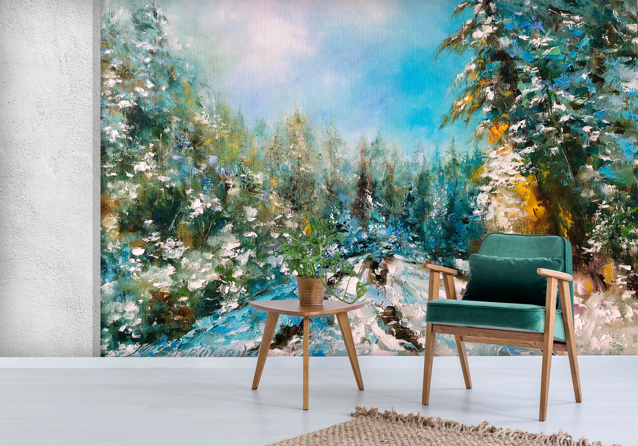 3D Painted Forest 108 Skromova Marina Wall Mural Wall Murals