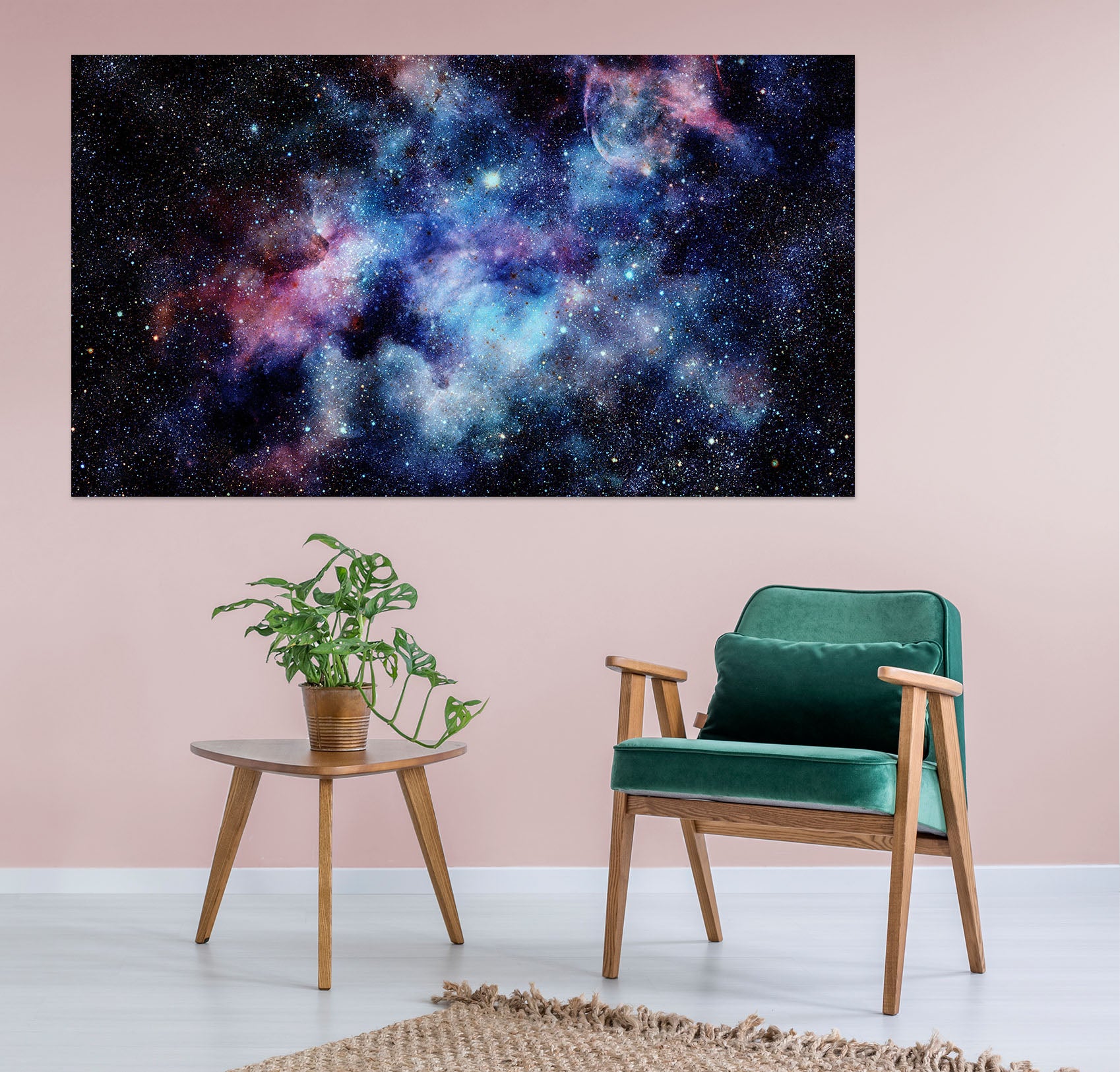 3D Blue Galaxy 1090 Wall Sticker