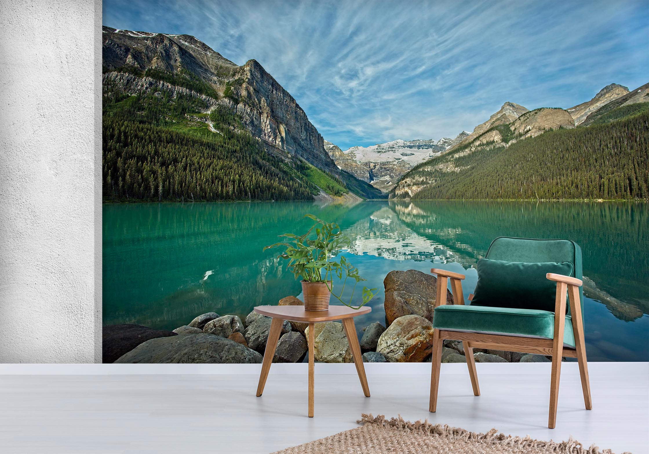 3D Lake Louise 112 Kathy Barefield Wall Mural Wall Murals