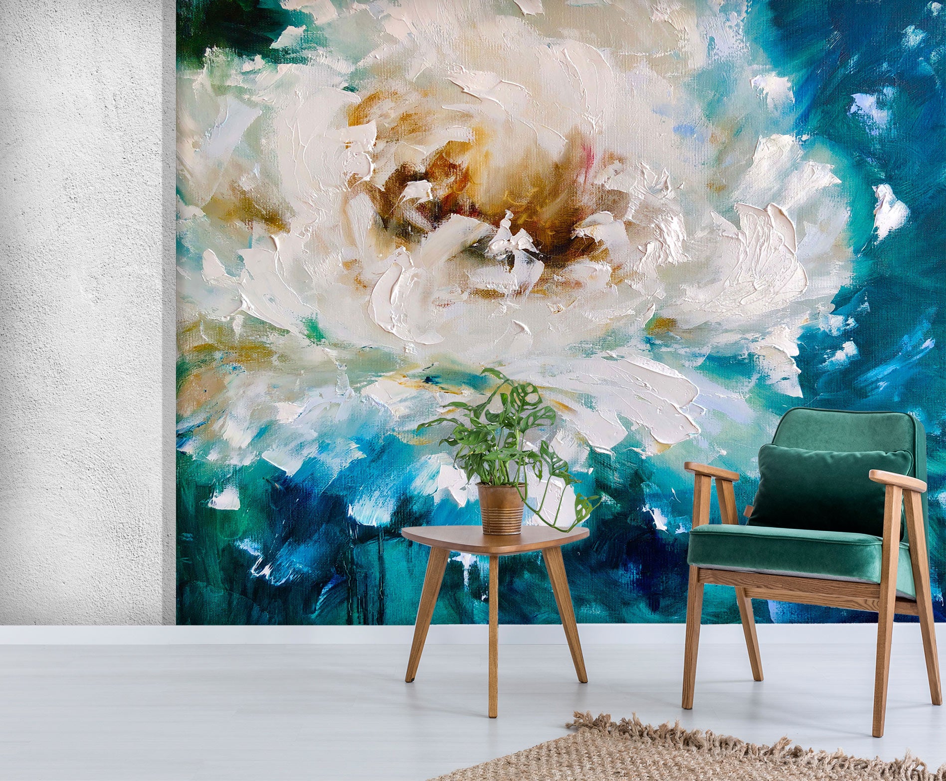 3D Painted Flowers 126 Skromova Marina Wall Mural Wall Murals