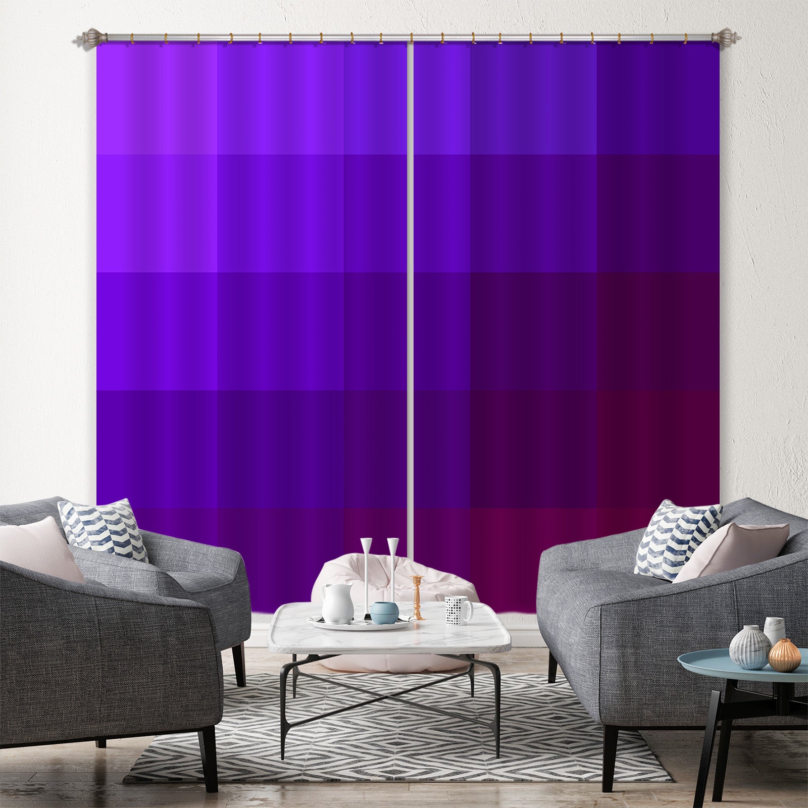 3D Purple 71050 Shandra Smith Curtain Curtains Drapes