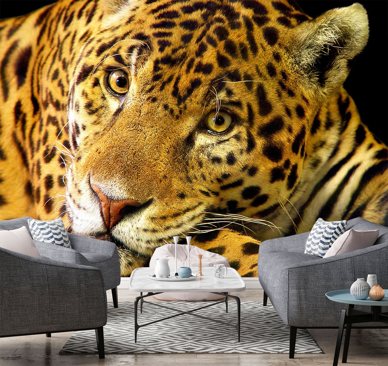 3D Leopard Leisure 431 Wall Murals