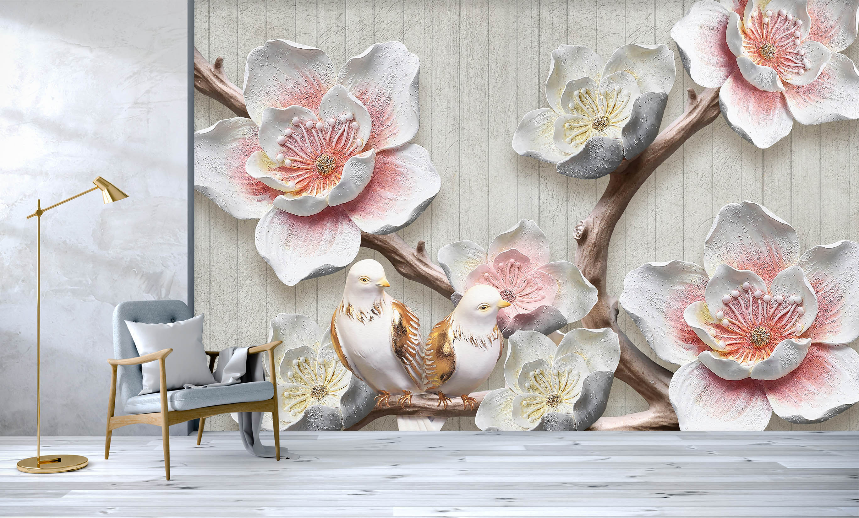 3D Flowers Bloom 1607 Wall Murals