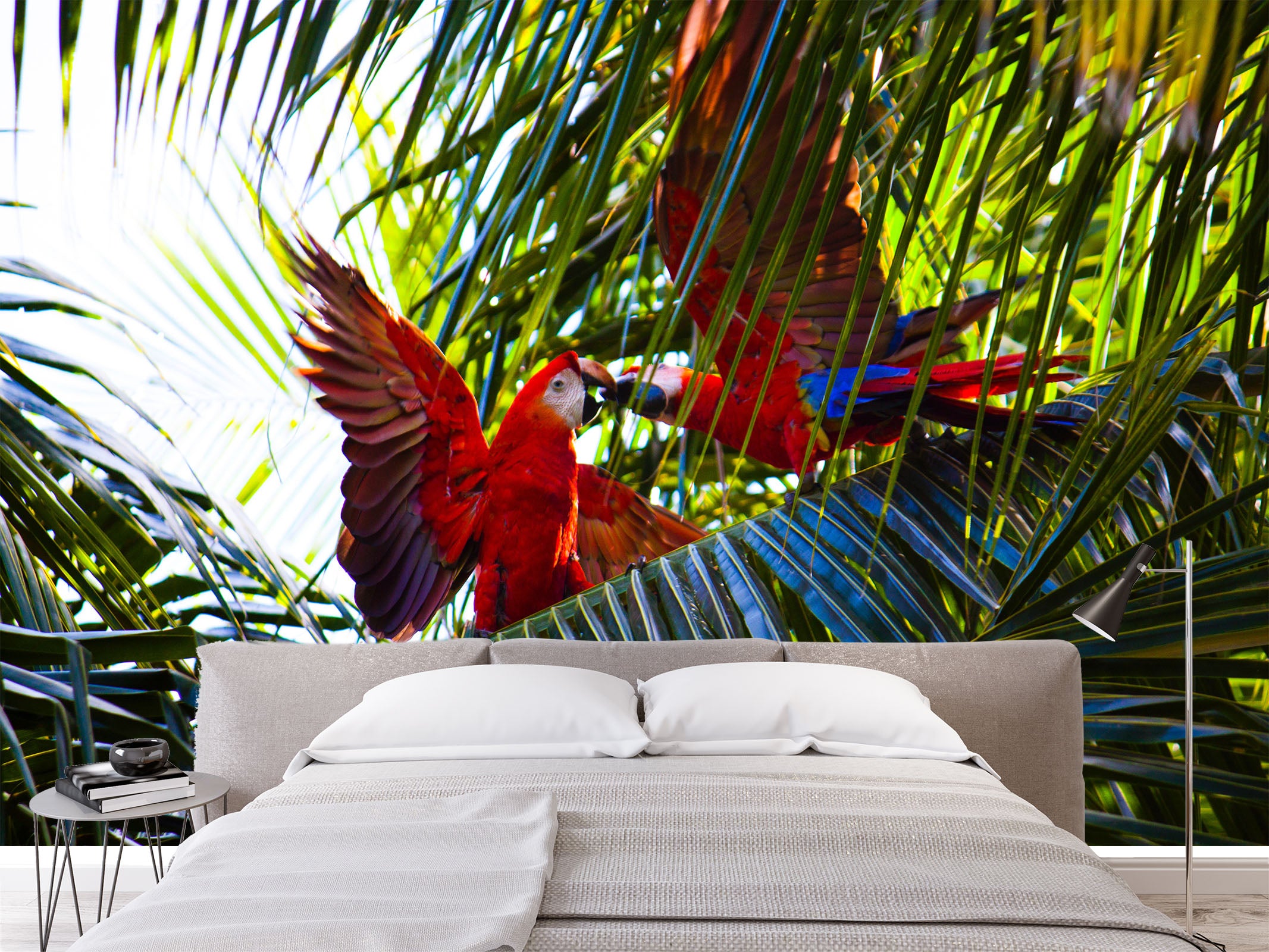 3D Forest Parrot 415 Wall Murals