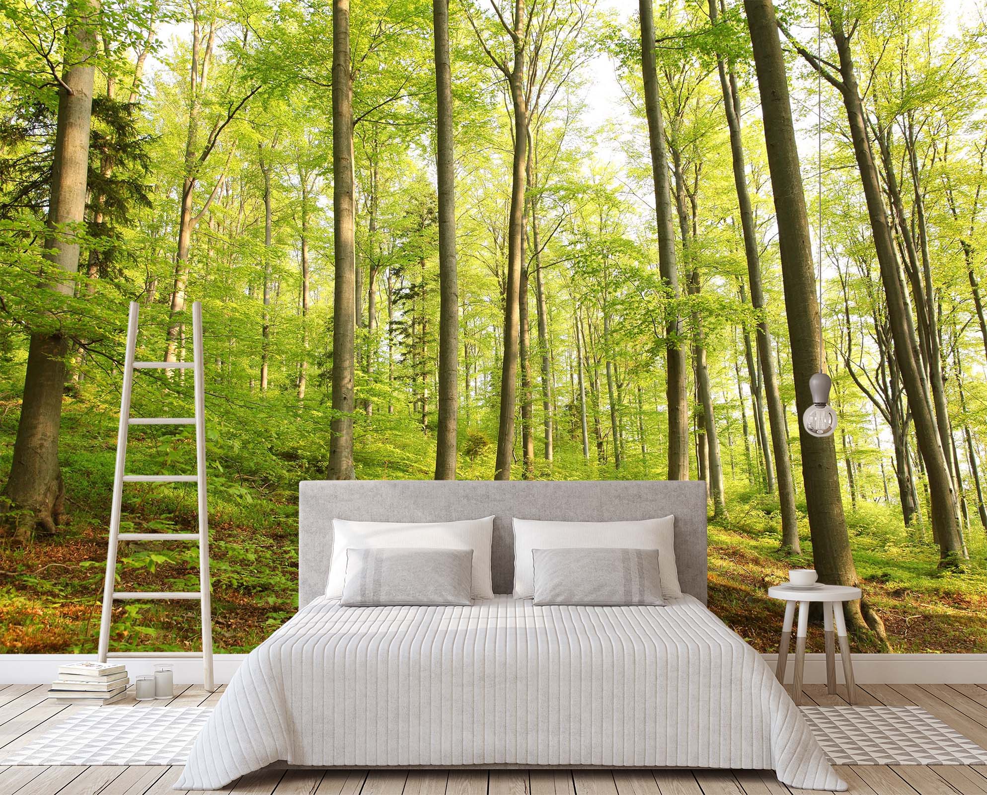 3D Clear Sky Forest 122 Wall Murals Wallpaper AJ Wallpaper 2 