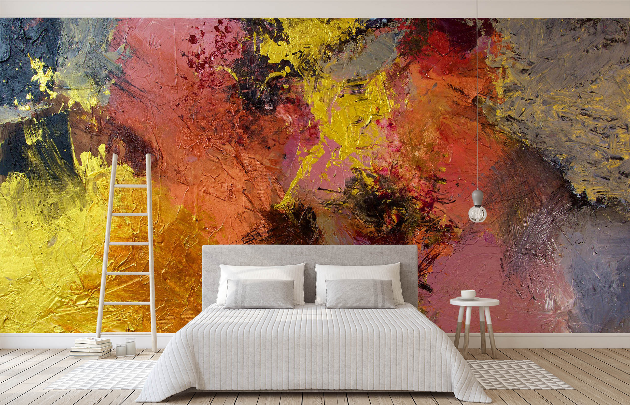 3D Red Flame 204 Allan P. Friedlander Wall Mural Wall Murals