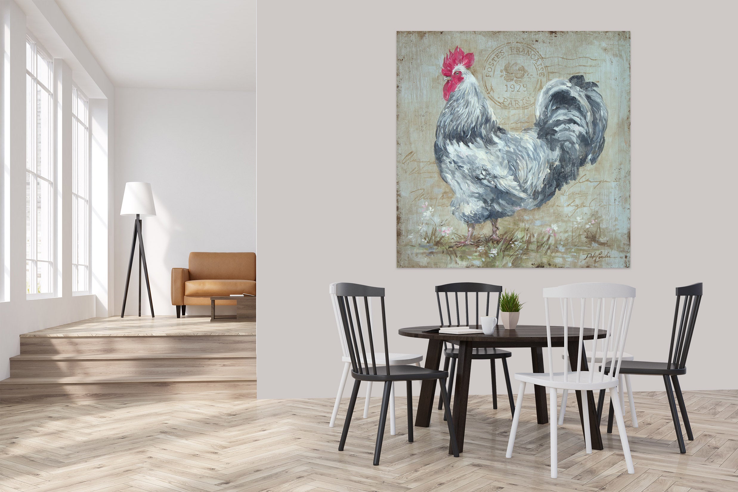 3D Rooster 011 Debi Coules Wall Sticker