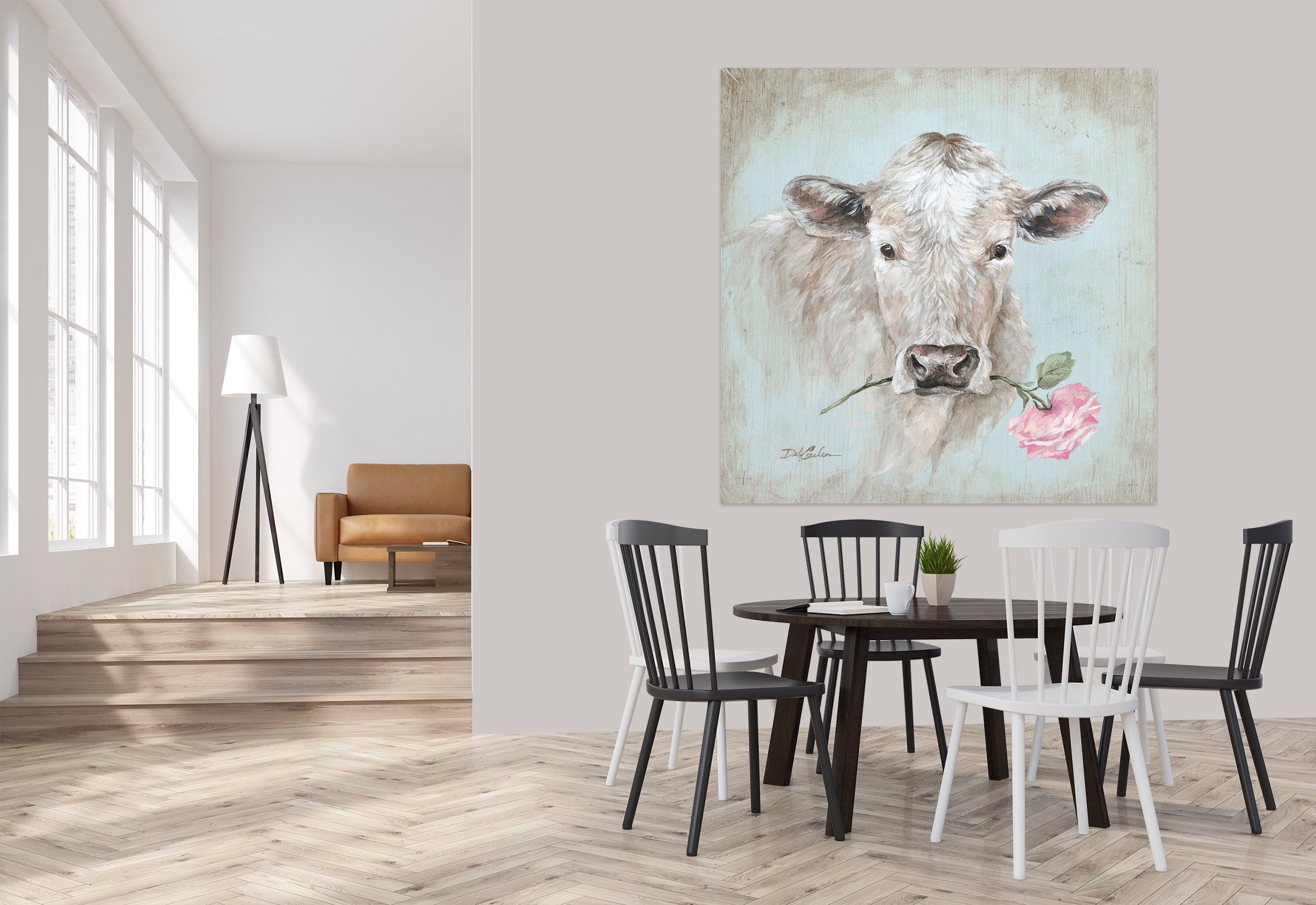 3D Cattle 099 Debi Coules Wall Sticker