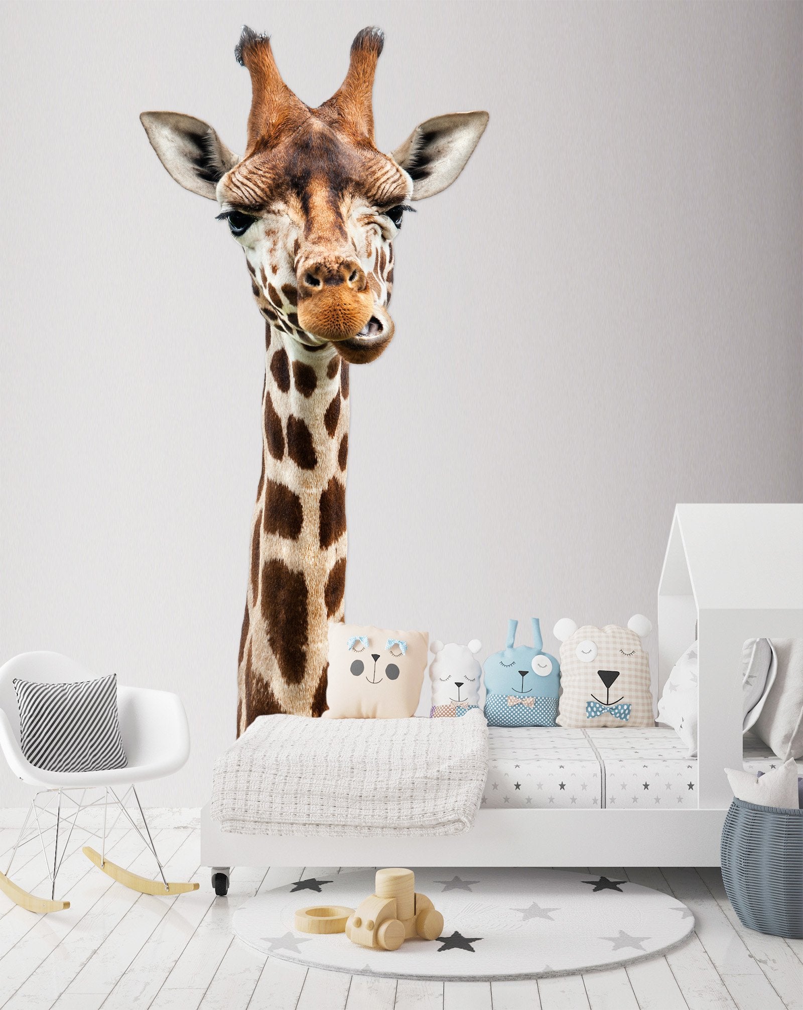 3D Giraffe's Head 156 Animals Wall Stickers Wallpaper AJ Wallpaper 