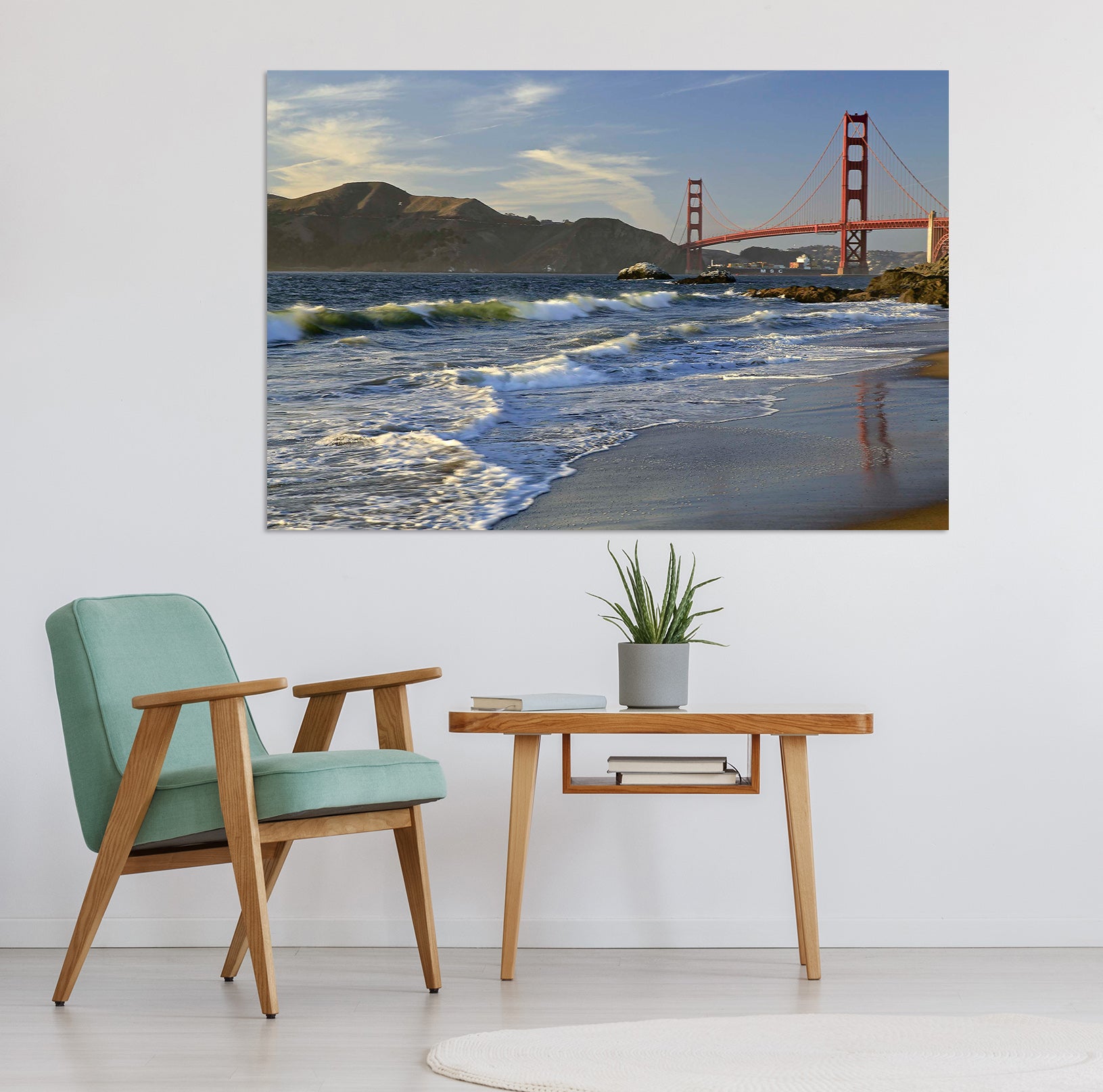 3D Seaside Bridge 009 Kathy Barefield Wall Sticker