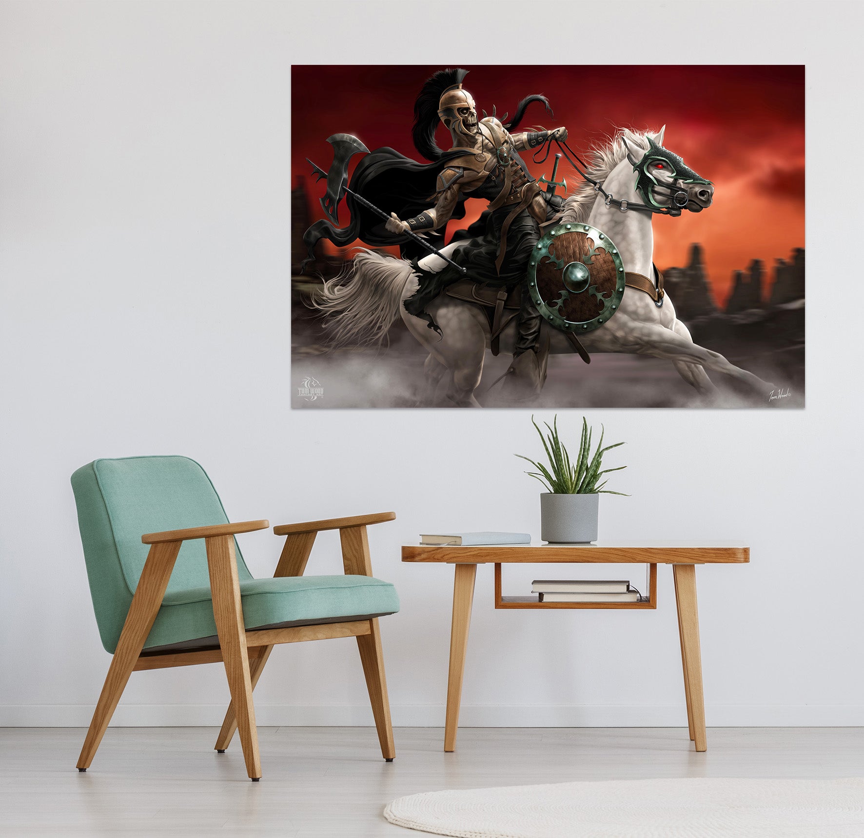 3D Knight Horse 5103 Tom Wood Wall Sticker