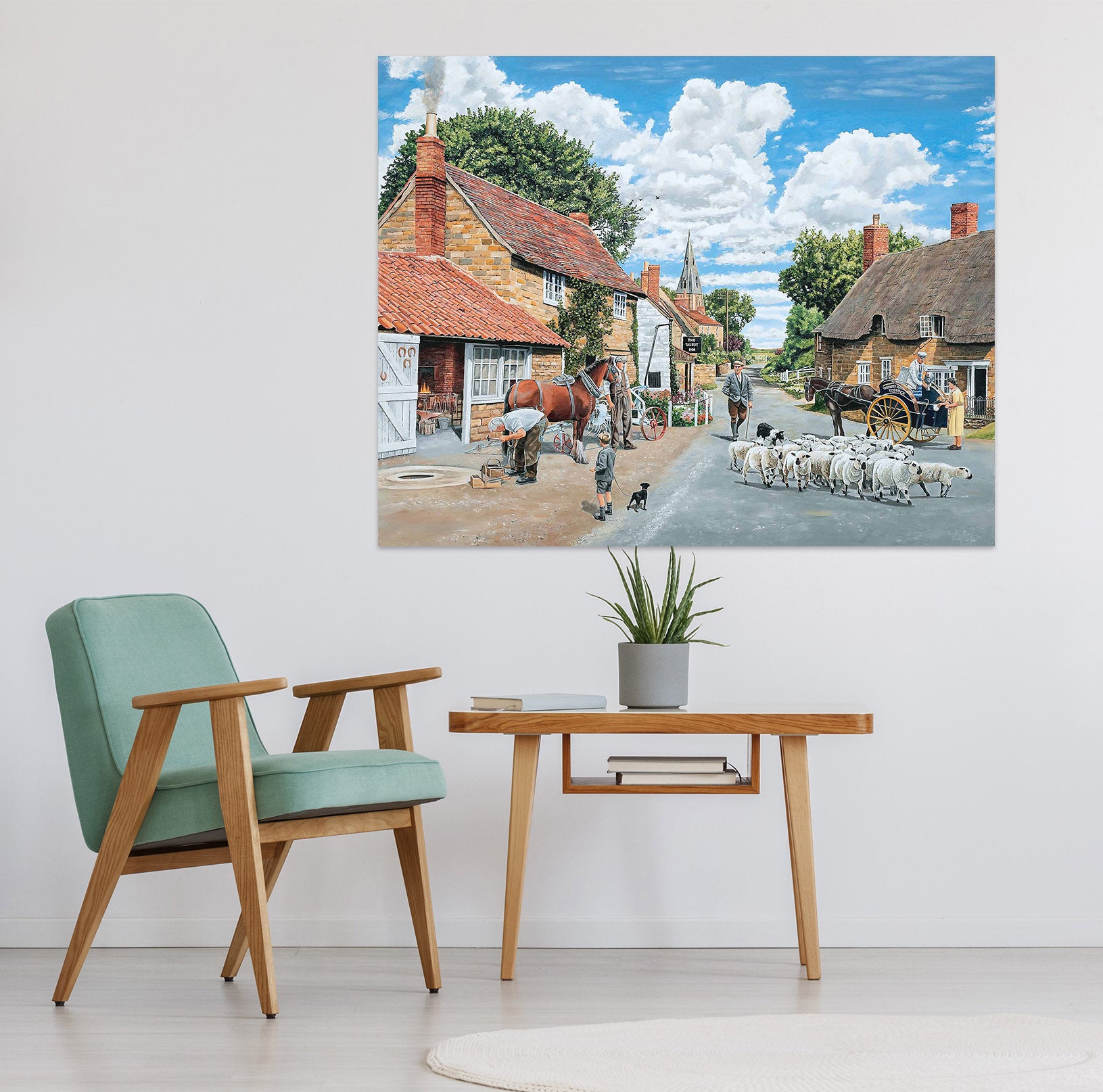 3D The Village Farrier 083 Trevor Mitchell Wall Sticker