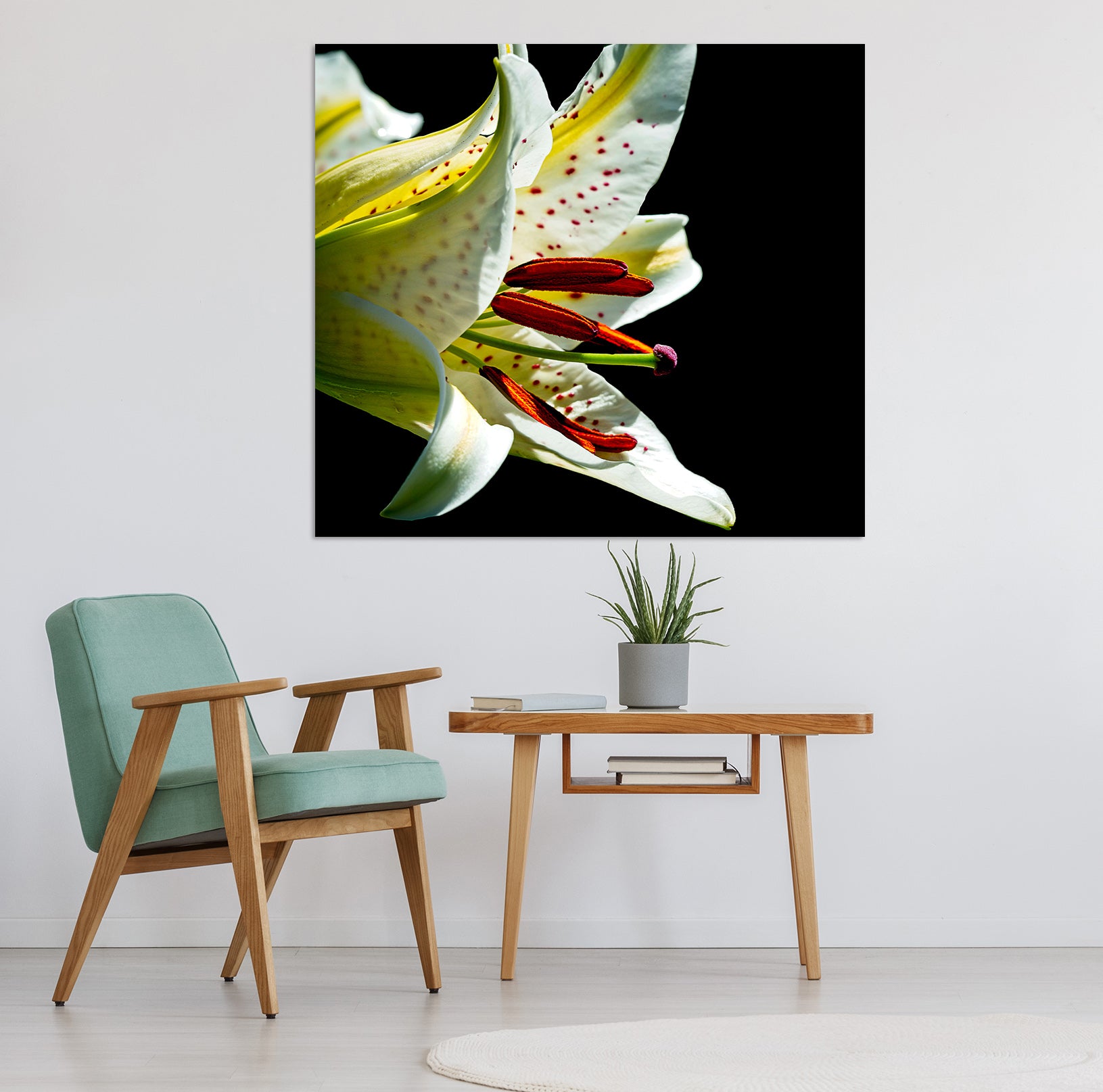 3D Lily Blossoms 031 Kathy Barefield Wall Sticker