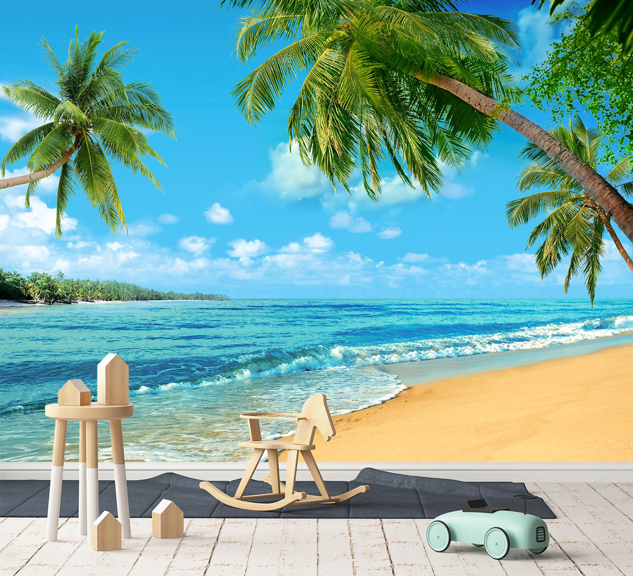 3D Coconut Palm Tree 109 Wall Murals