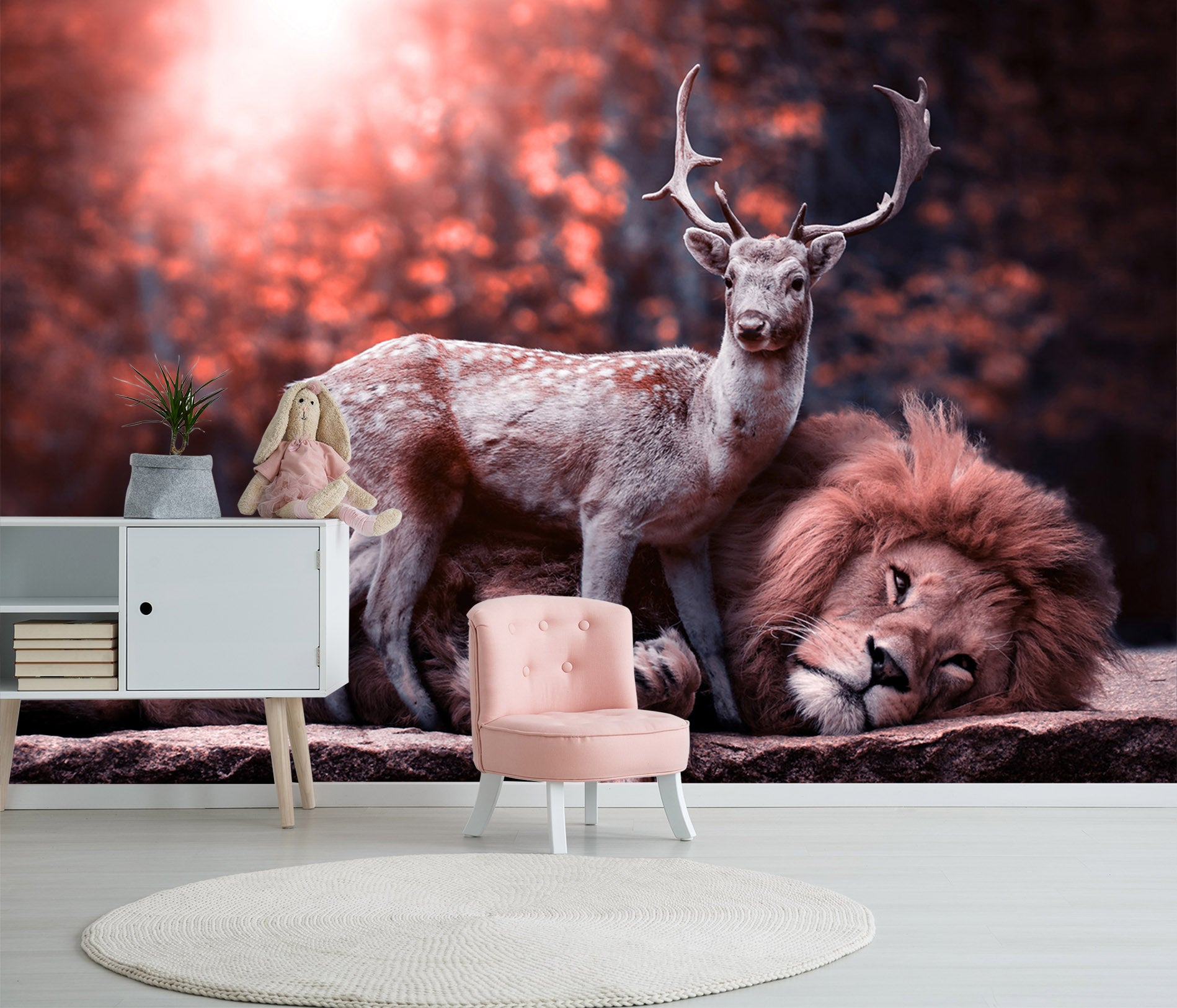 3D Sika Lion 164 Wall Murals