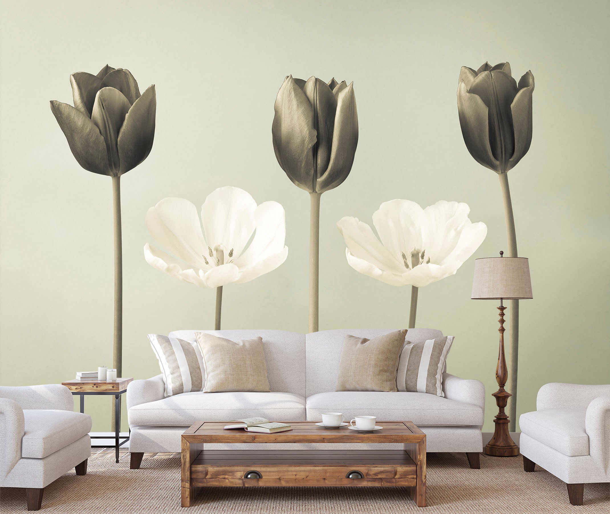 3D Simple Flower 6112 Assaf Frank Wall Mural Wall Murals