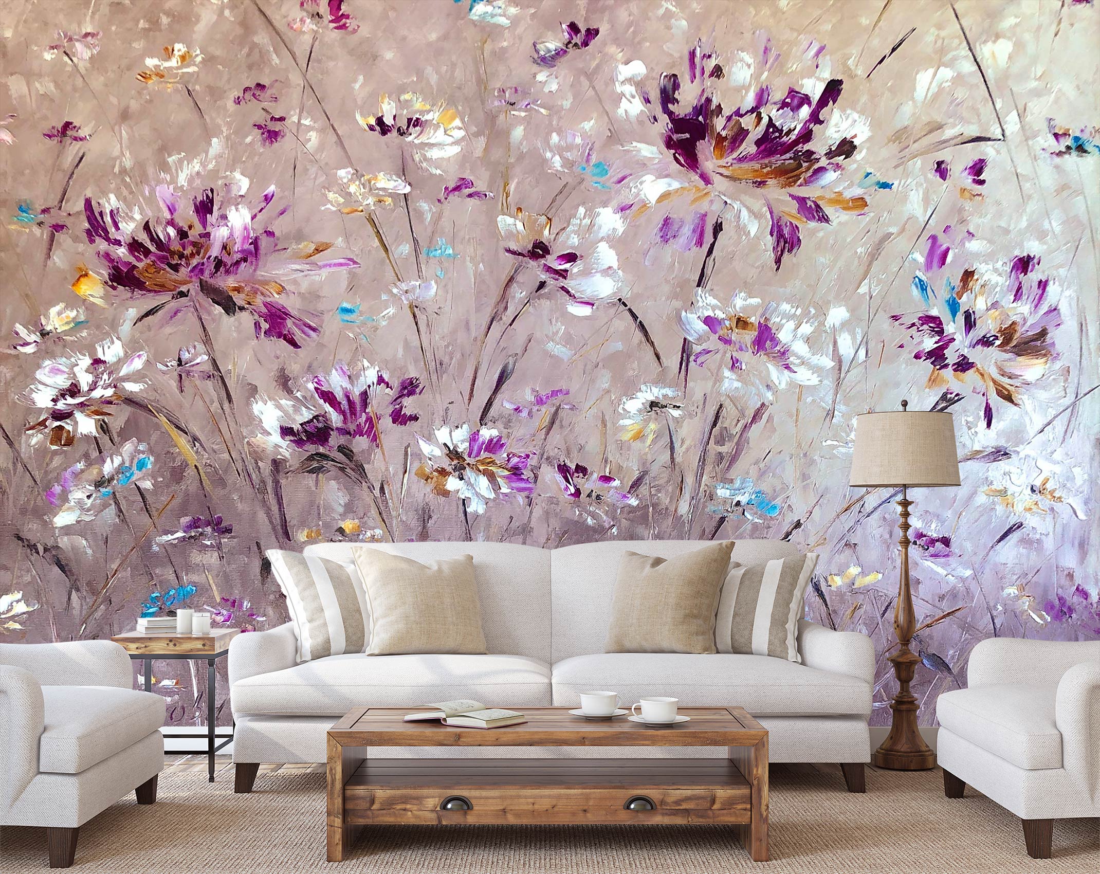 3D Cute Wildflowers 142 Skromova Marina Wall Mural Wall Murals