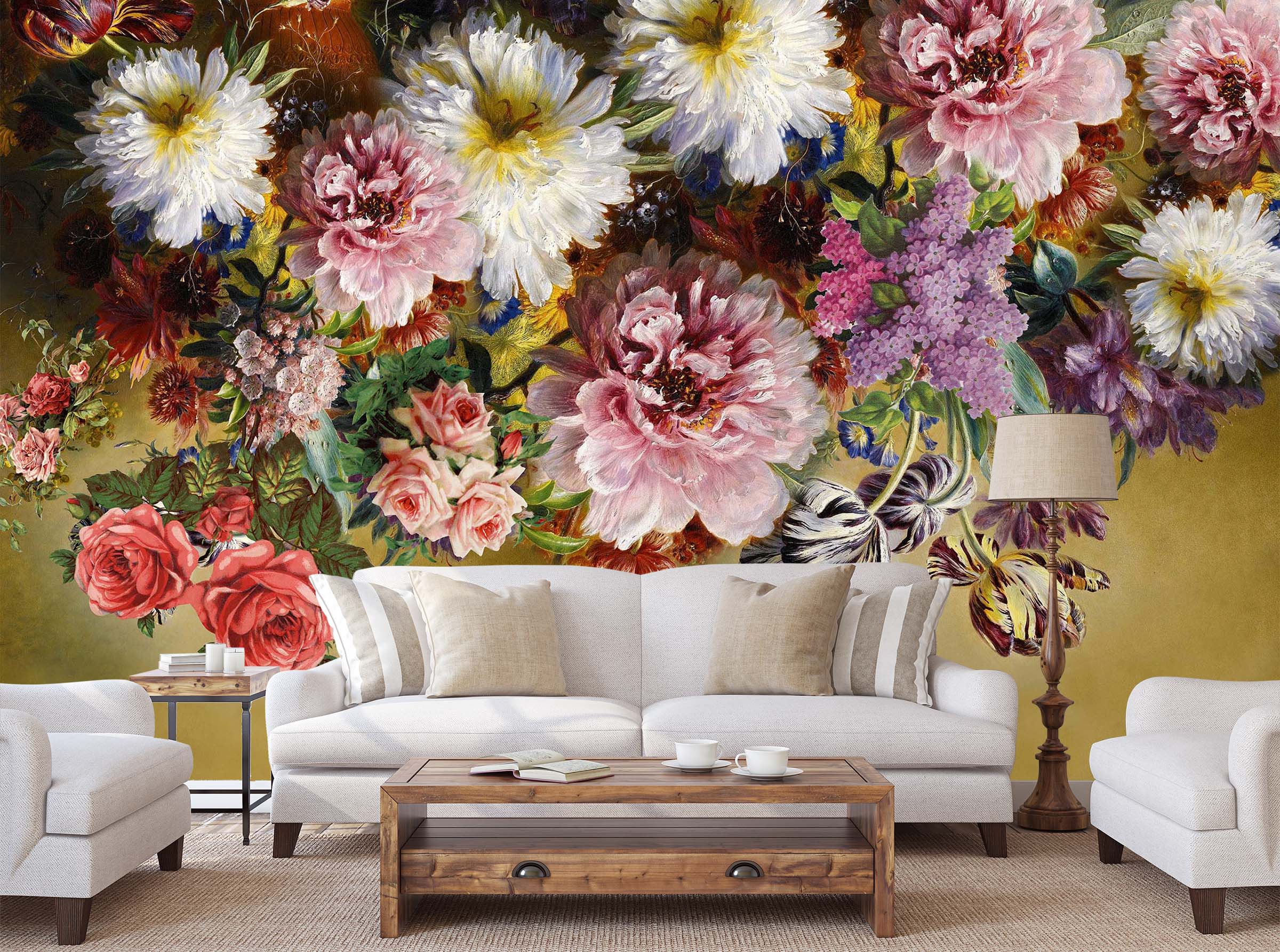 3D Hand Drawn Rose 1404 Wall Murals