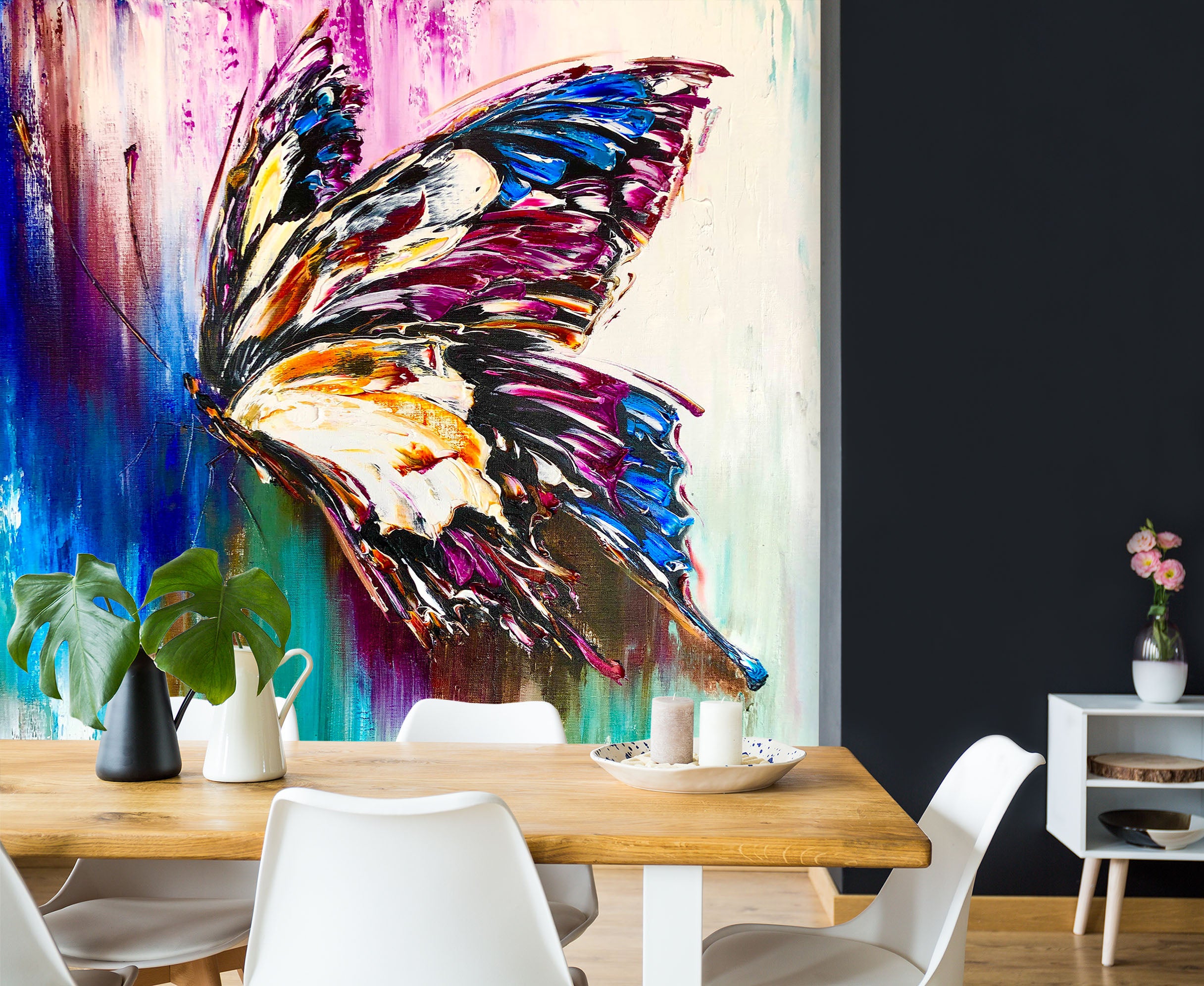 3D Colorful Butterfly 231 Skromova Marina Wall Mural Wall Murals