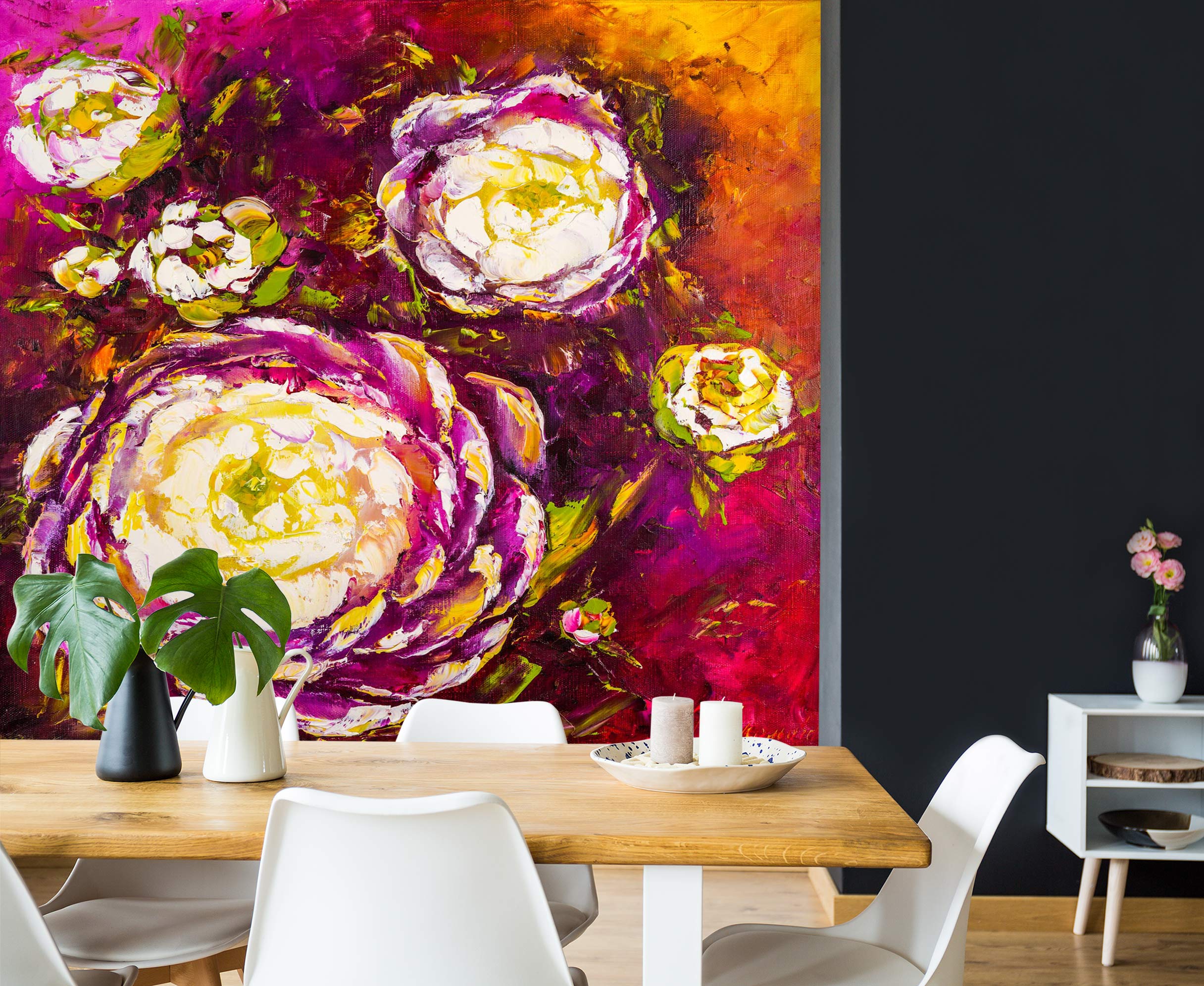 3D Purple Flower 138 Skromova Marina Wall Mural Wall Murals