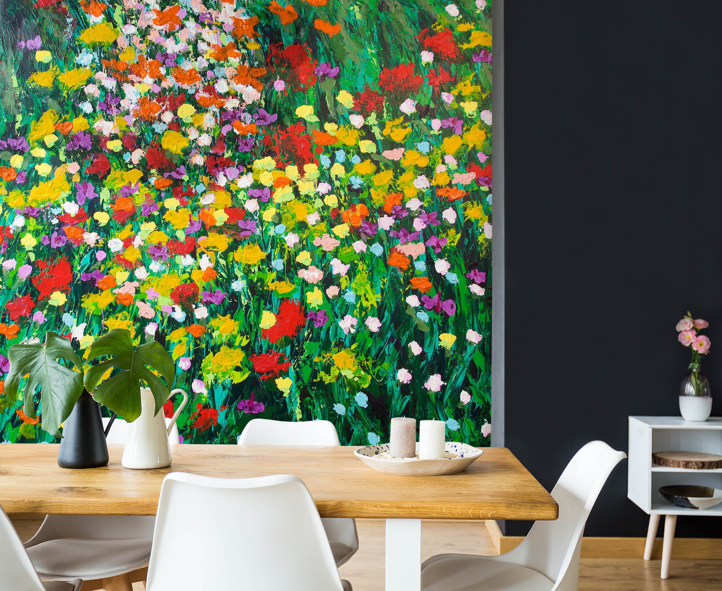 3D Wildflowers Bloom 102 Allan P. Friedlander Wall Mural Wall Murals