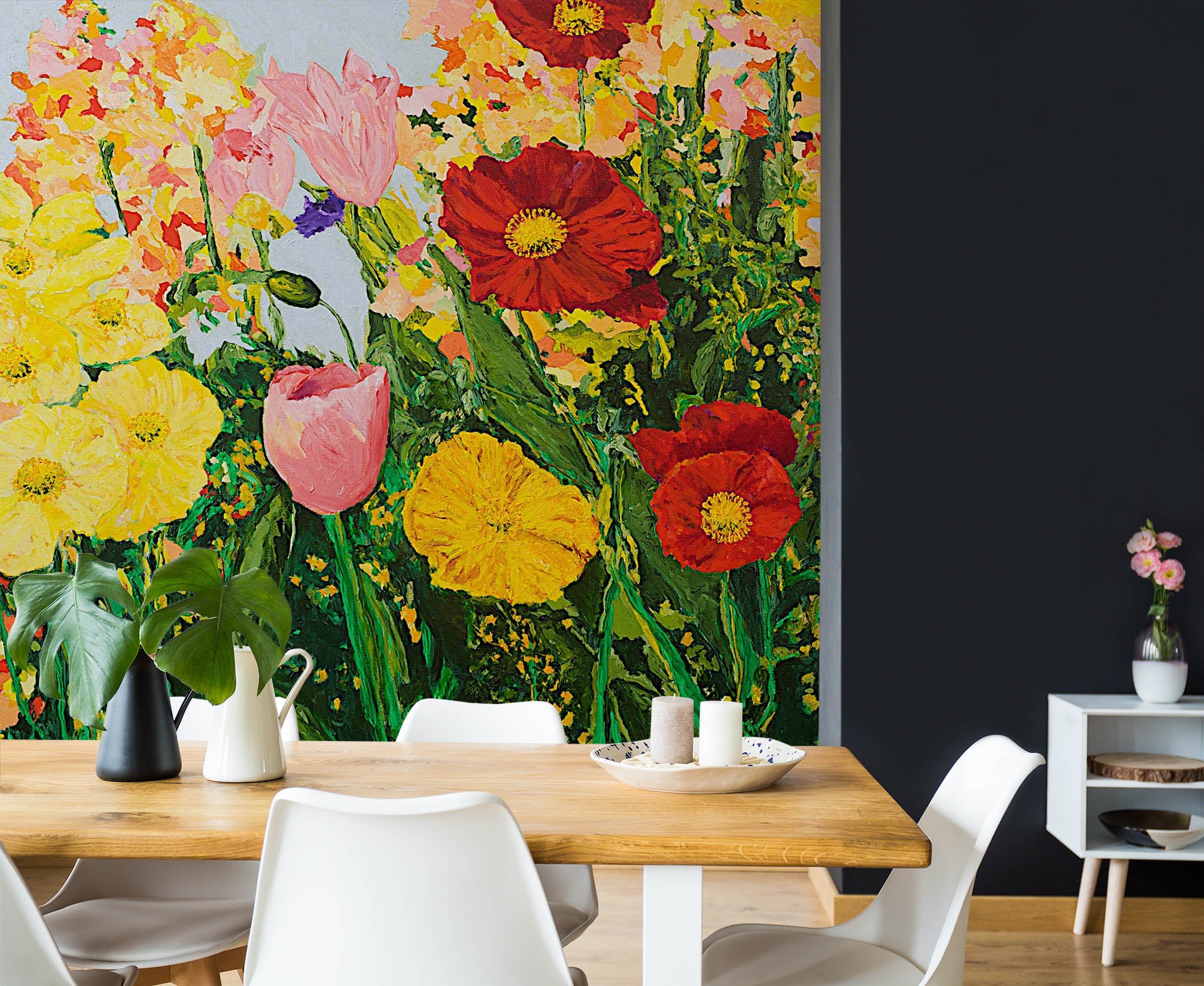 3D Wild Flowers 162 Allan P. Friedlander Wall Mural Wall Murals